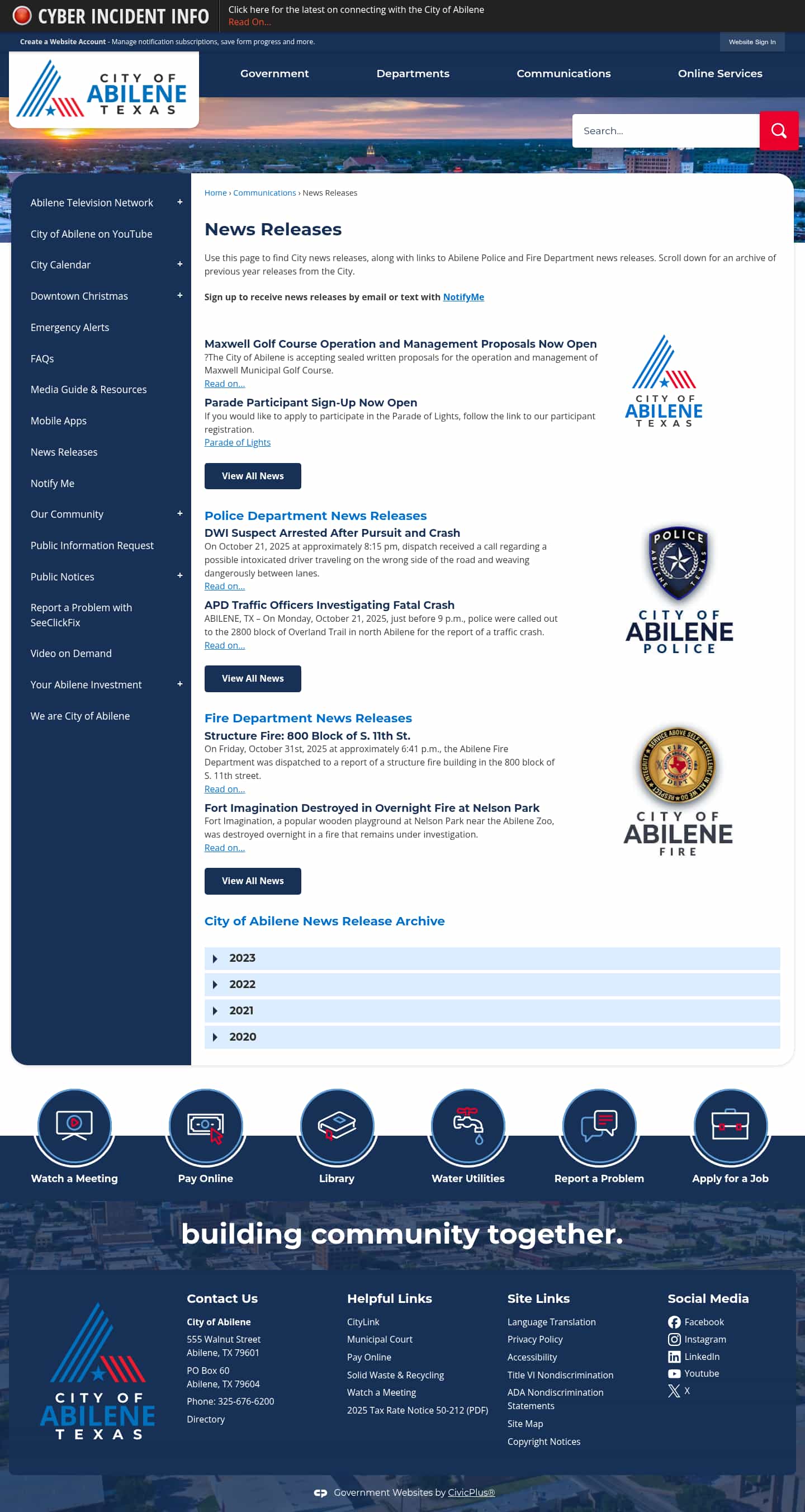 Latest website image capture