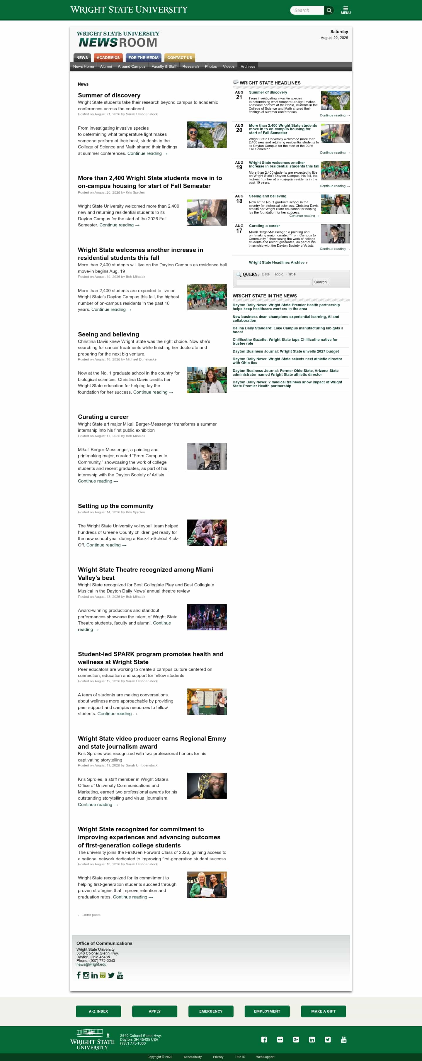 Latest website image capture
