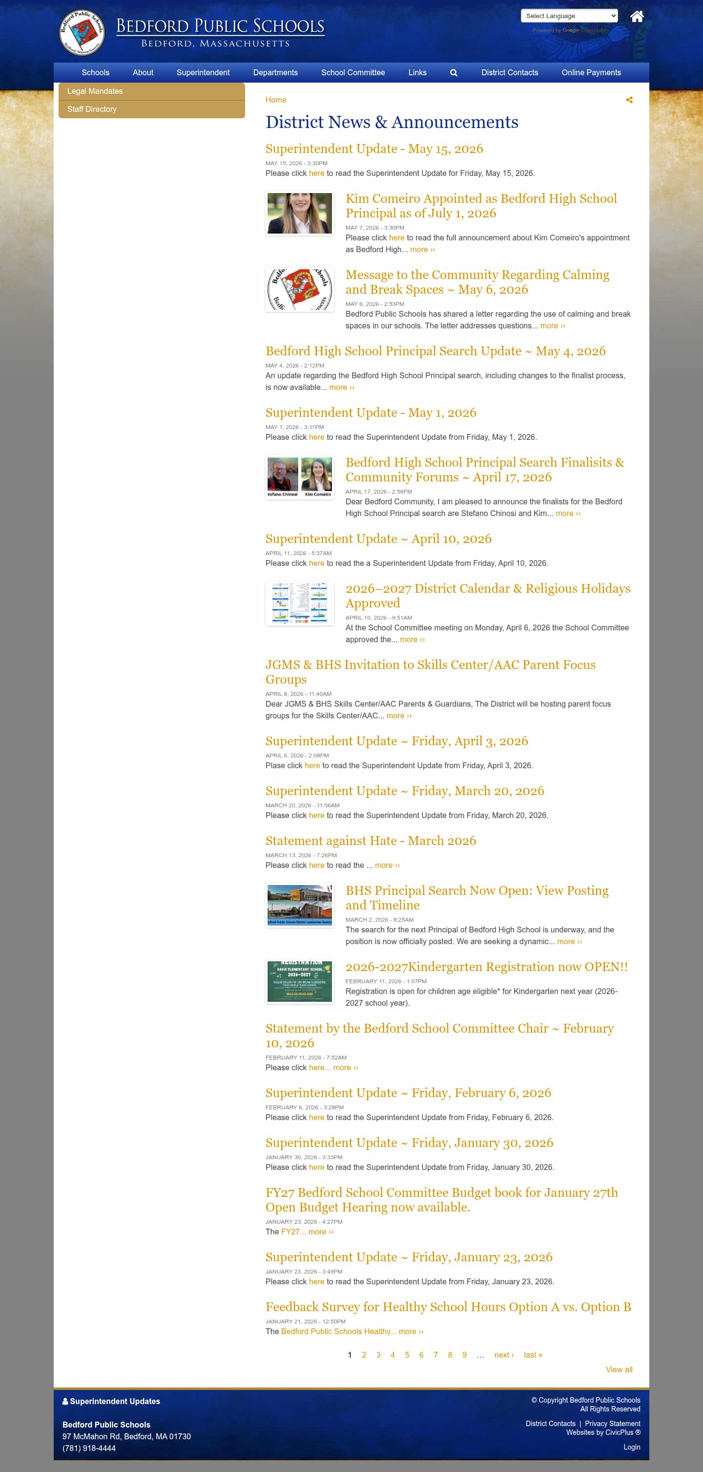 Latest website image capture