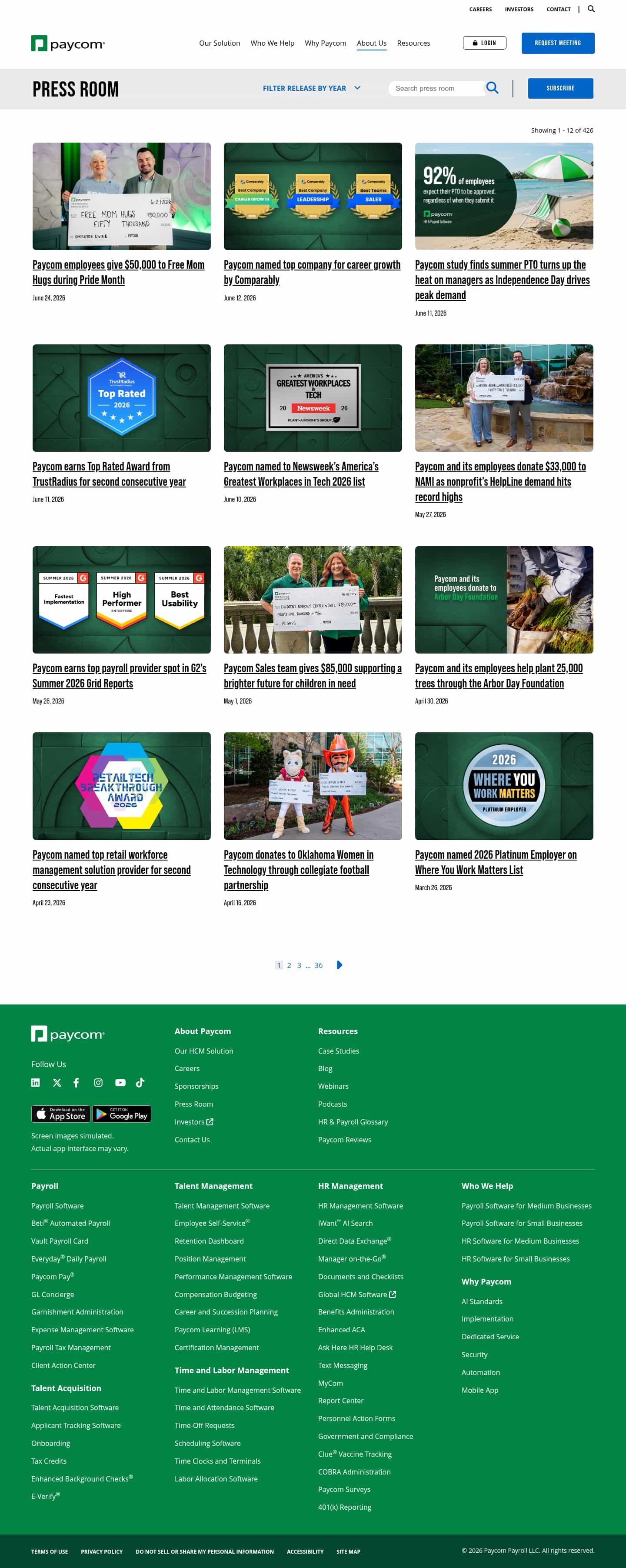 Latest website image capture