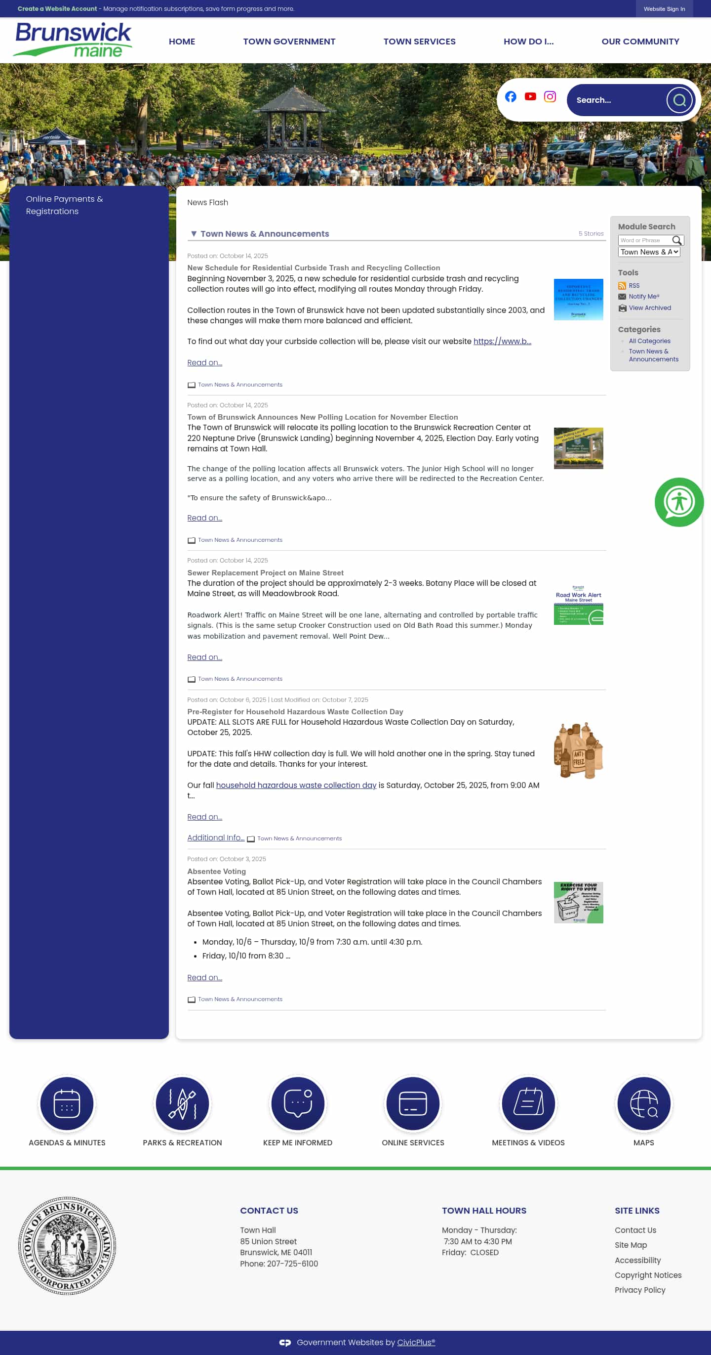 Latest website image capture