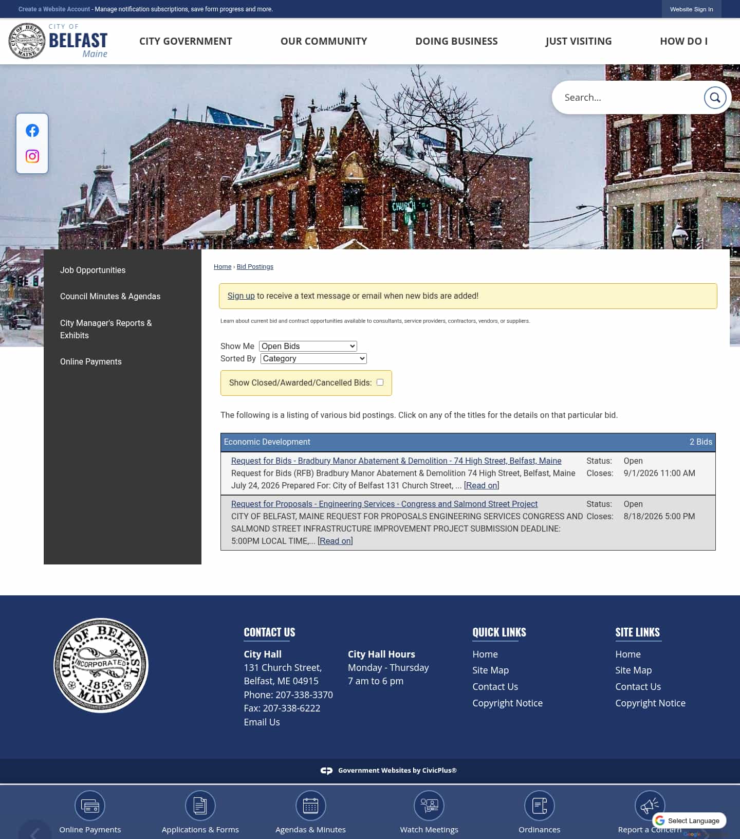 Latest website image capture