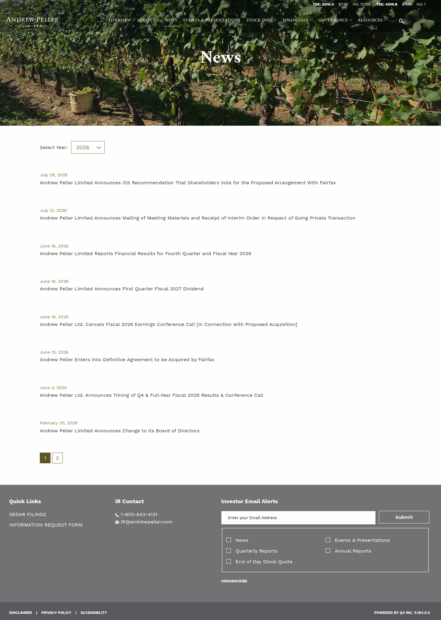 Latest website image capture