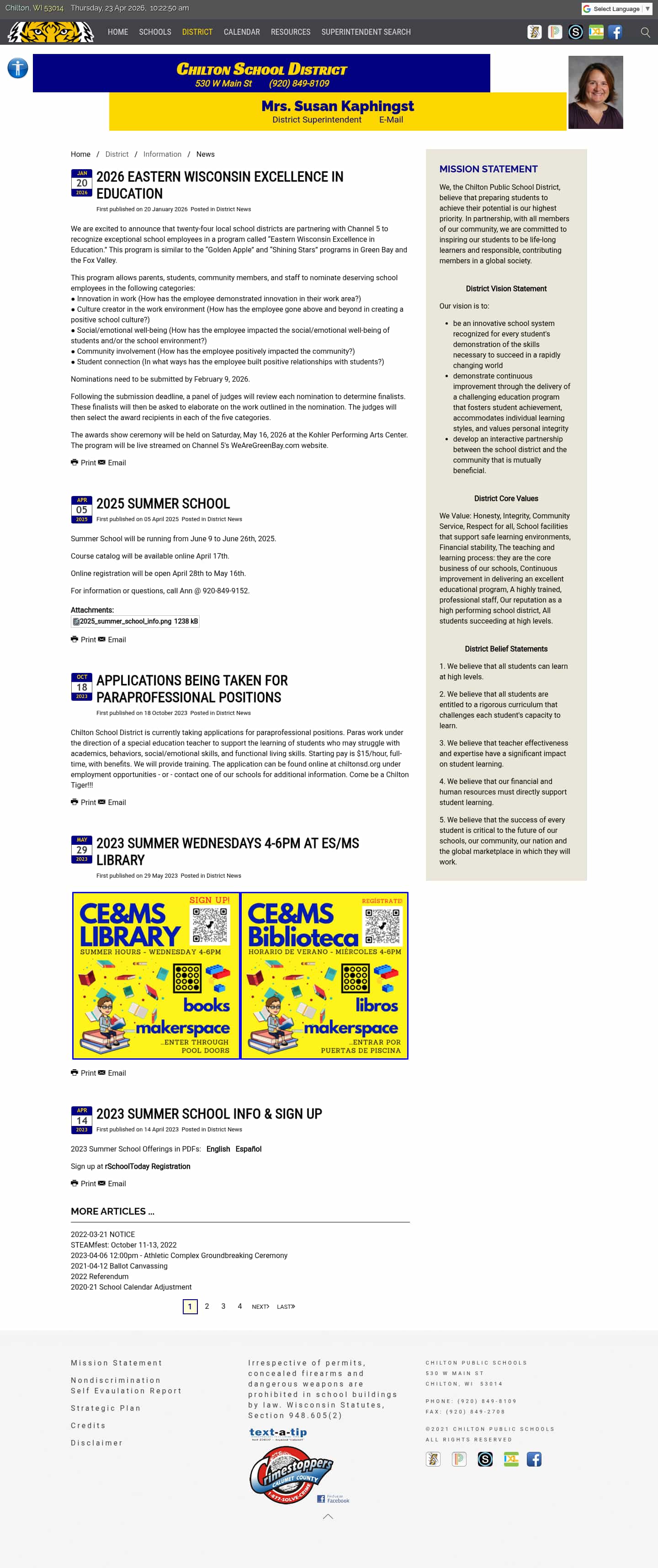 Latest website image capture