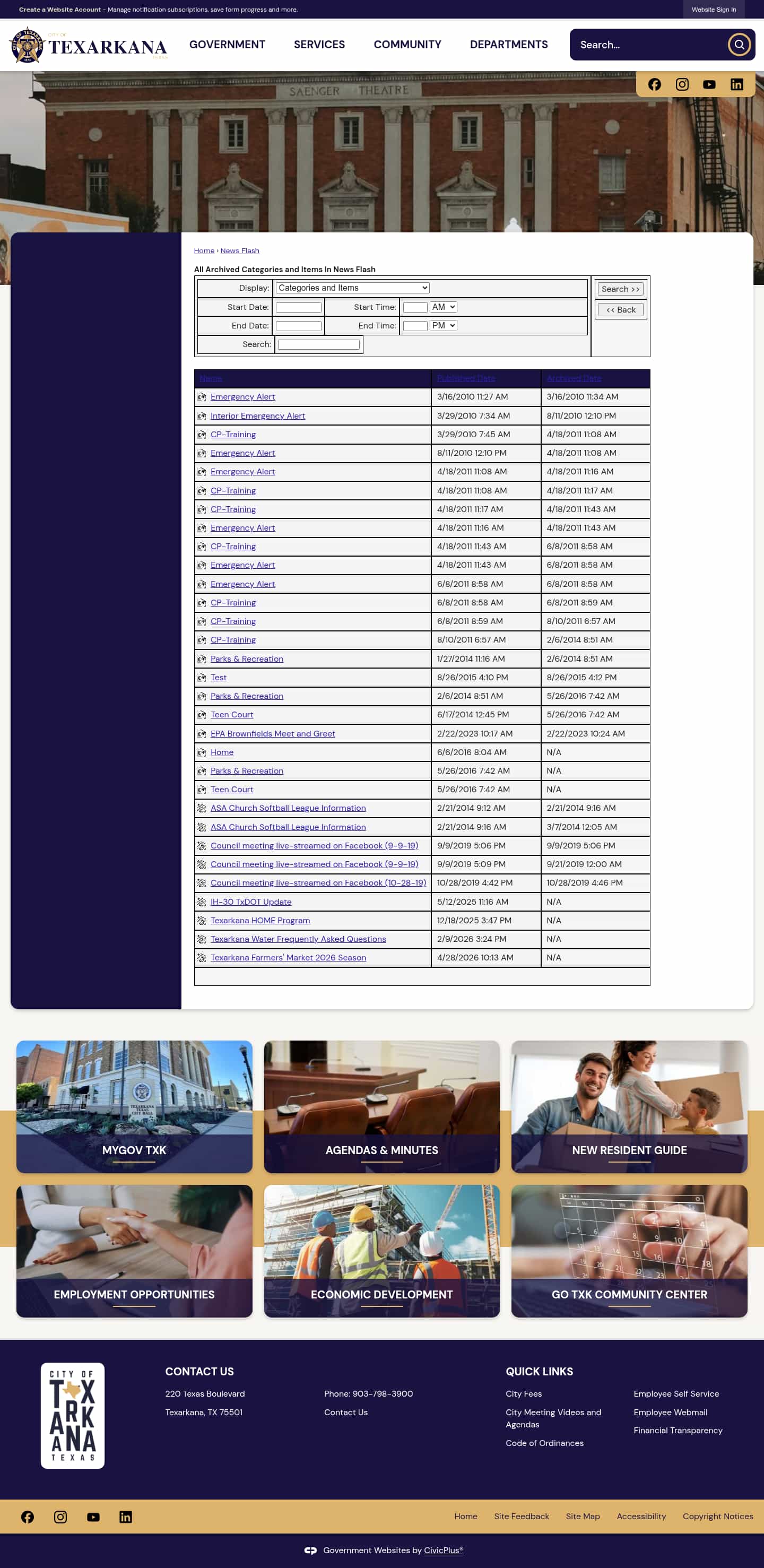 Latest website image capture