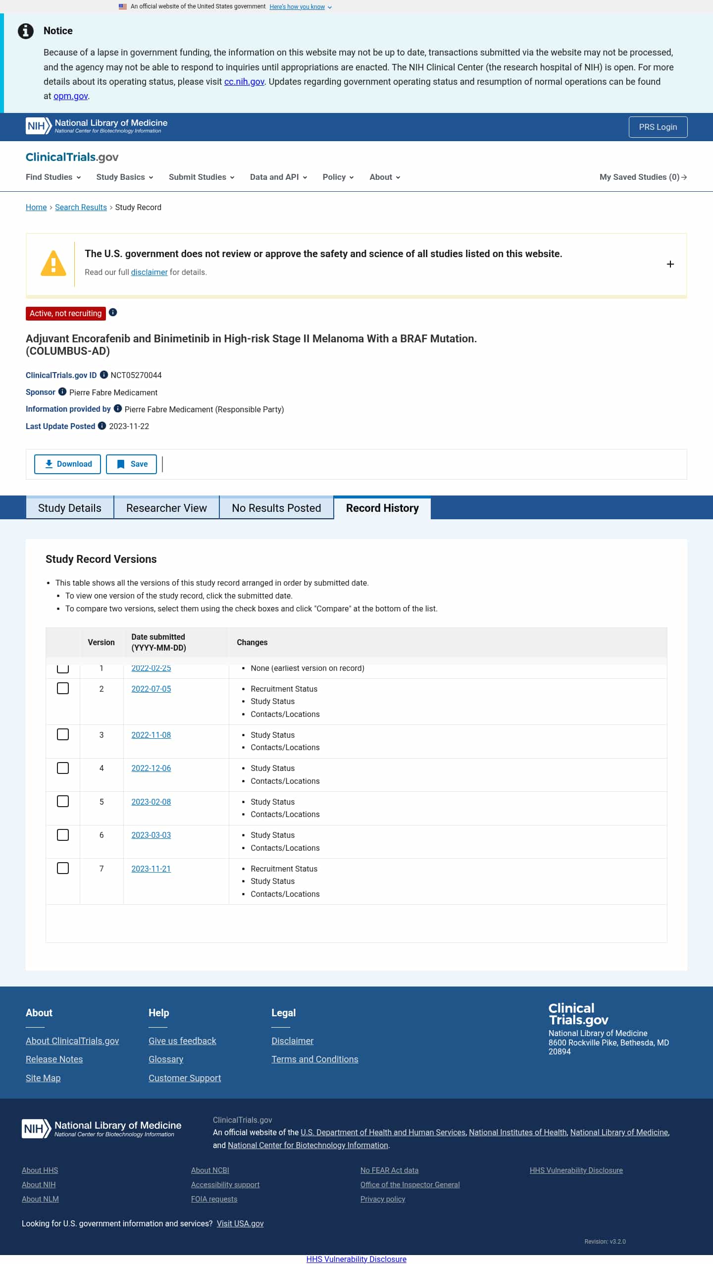 Latest website image capture