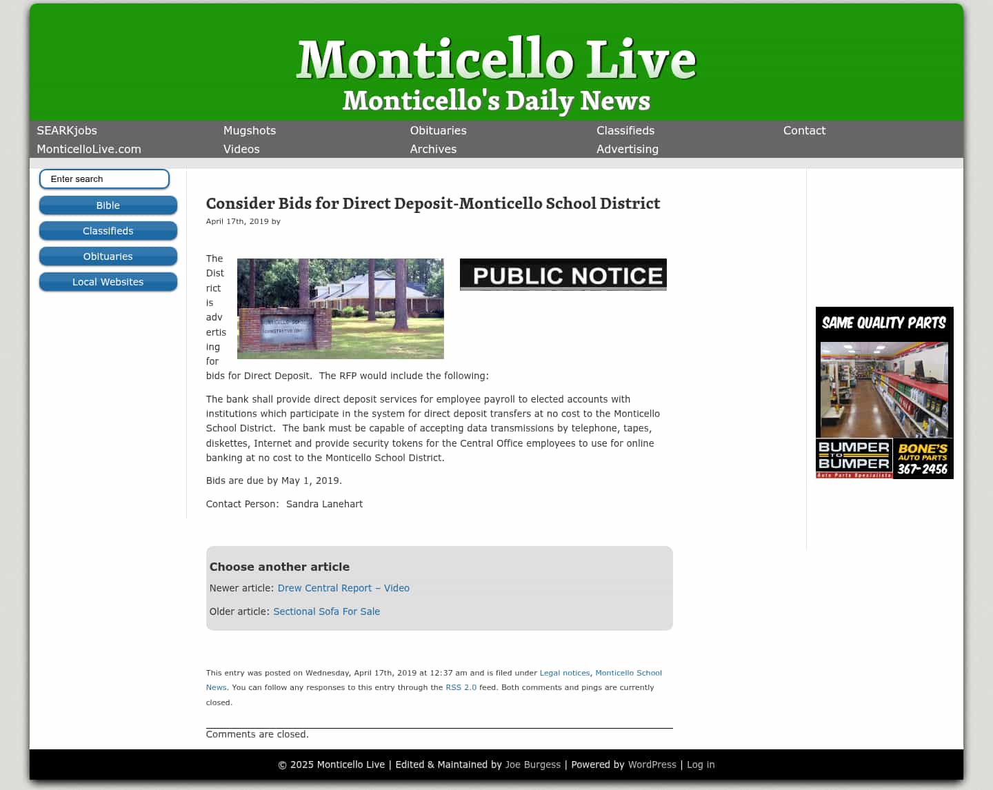 Latest website image capture