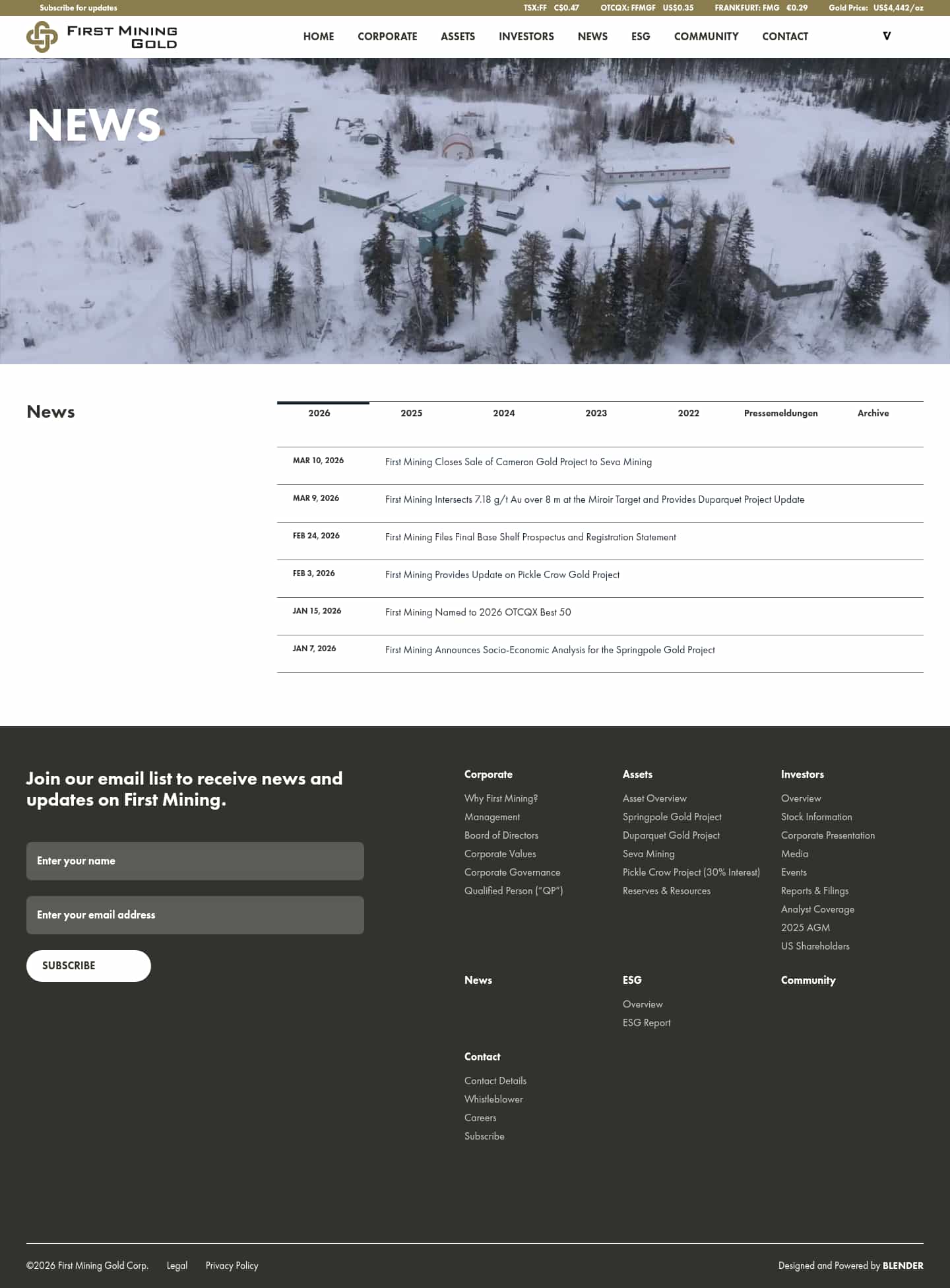 Latest website image capture