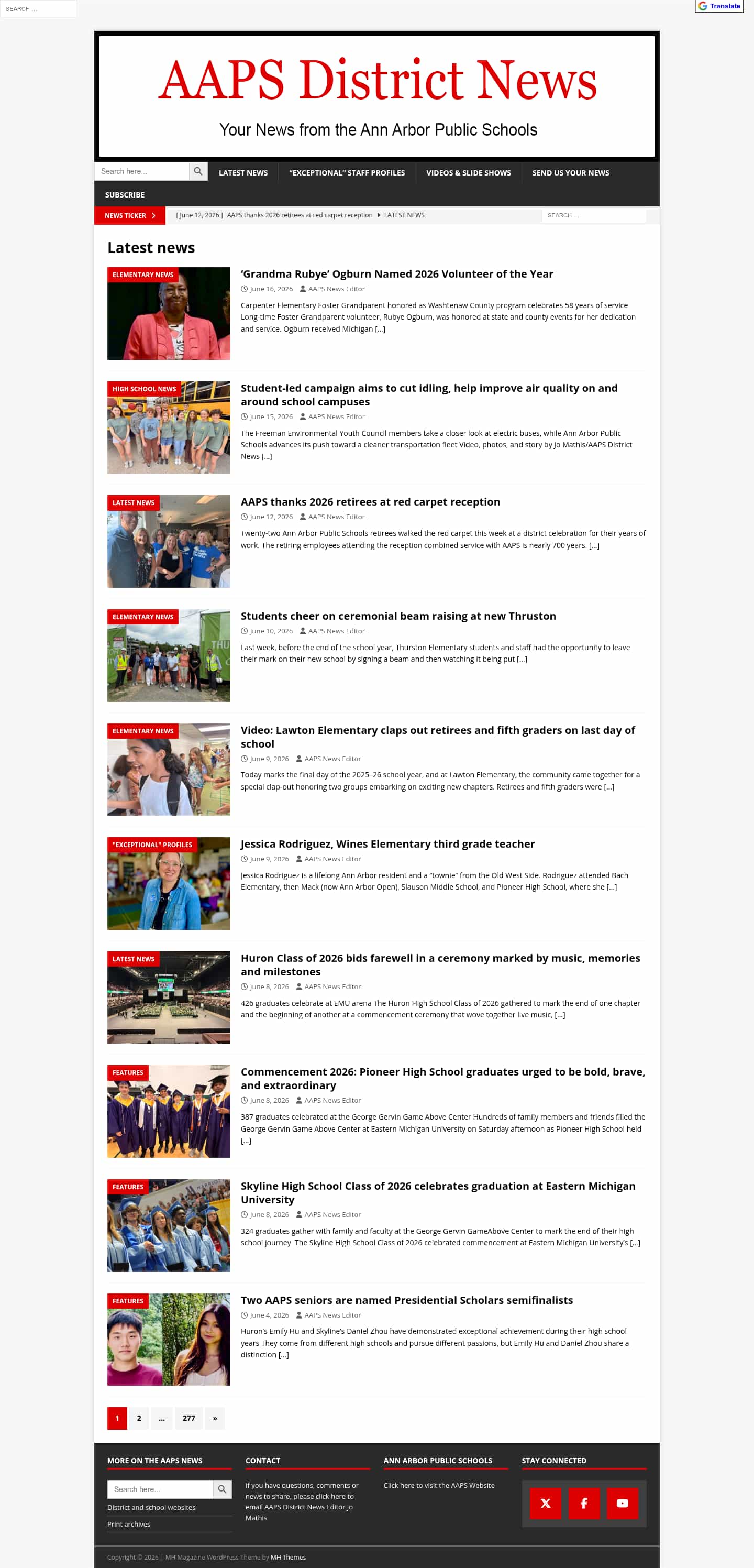 Latest website image capture