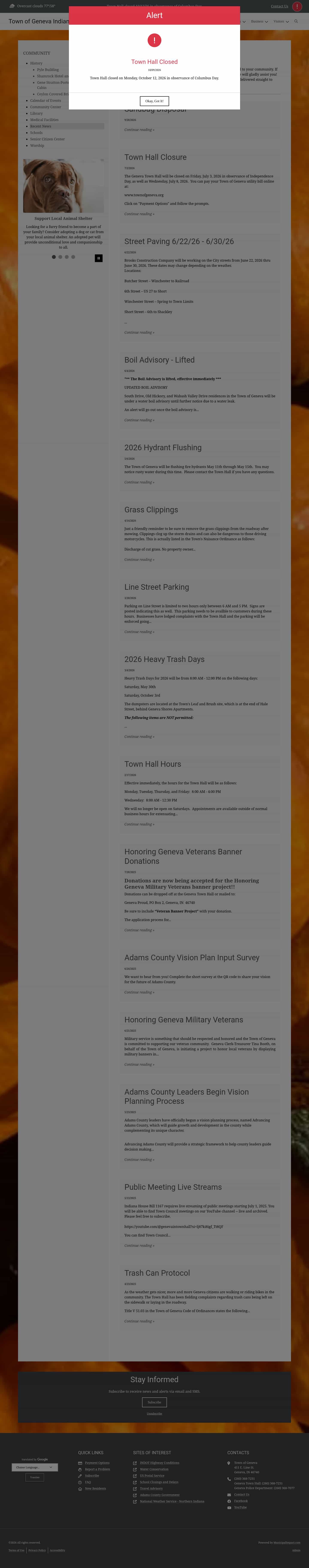 Latest website image capture