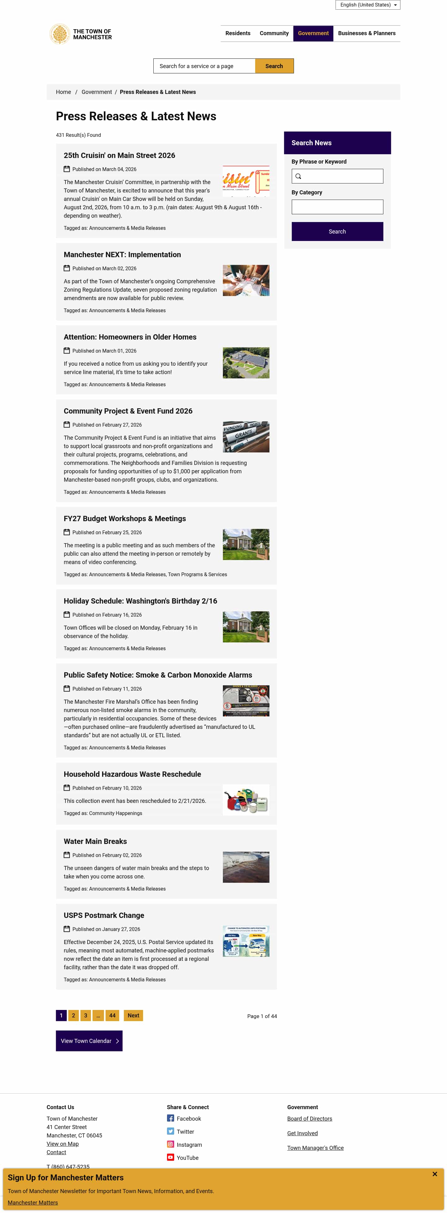 Latest website image capture