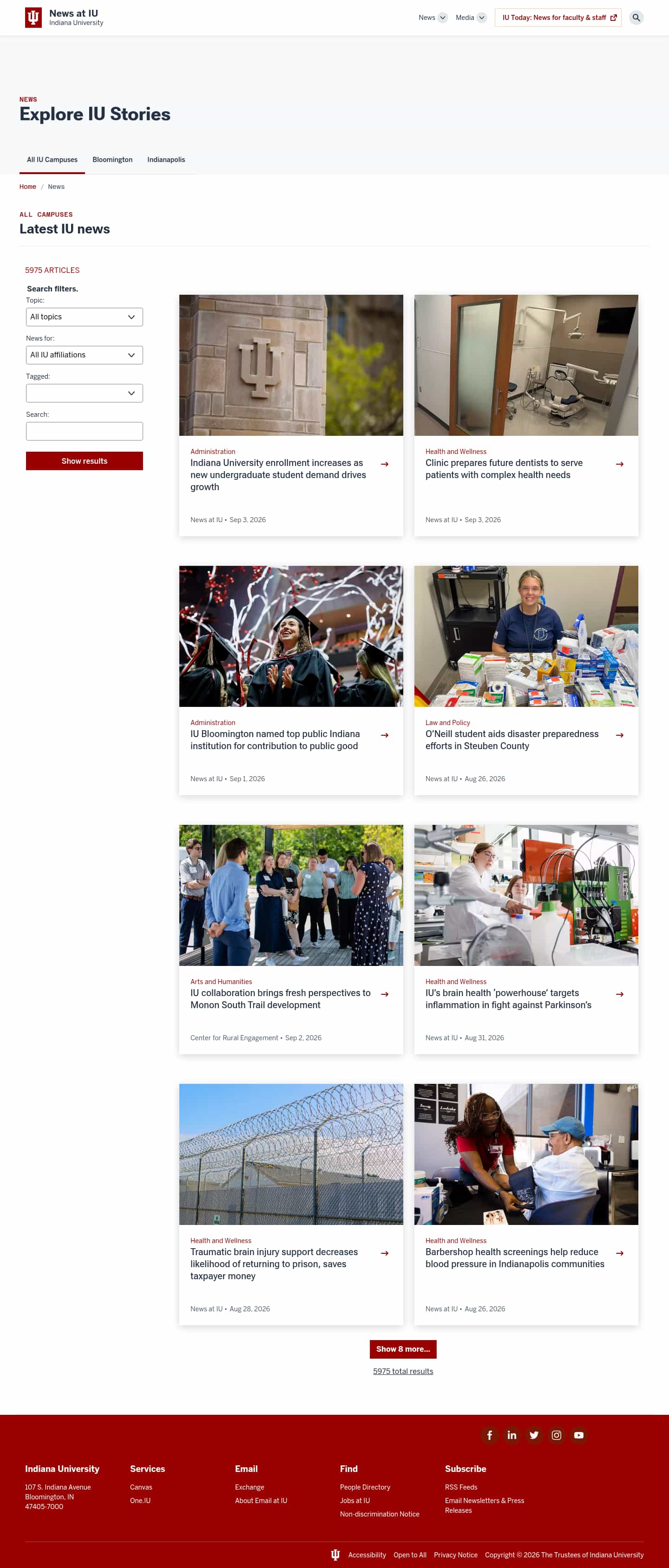Latest website image capture