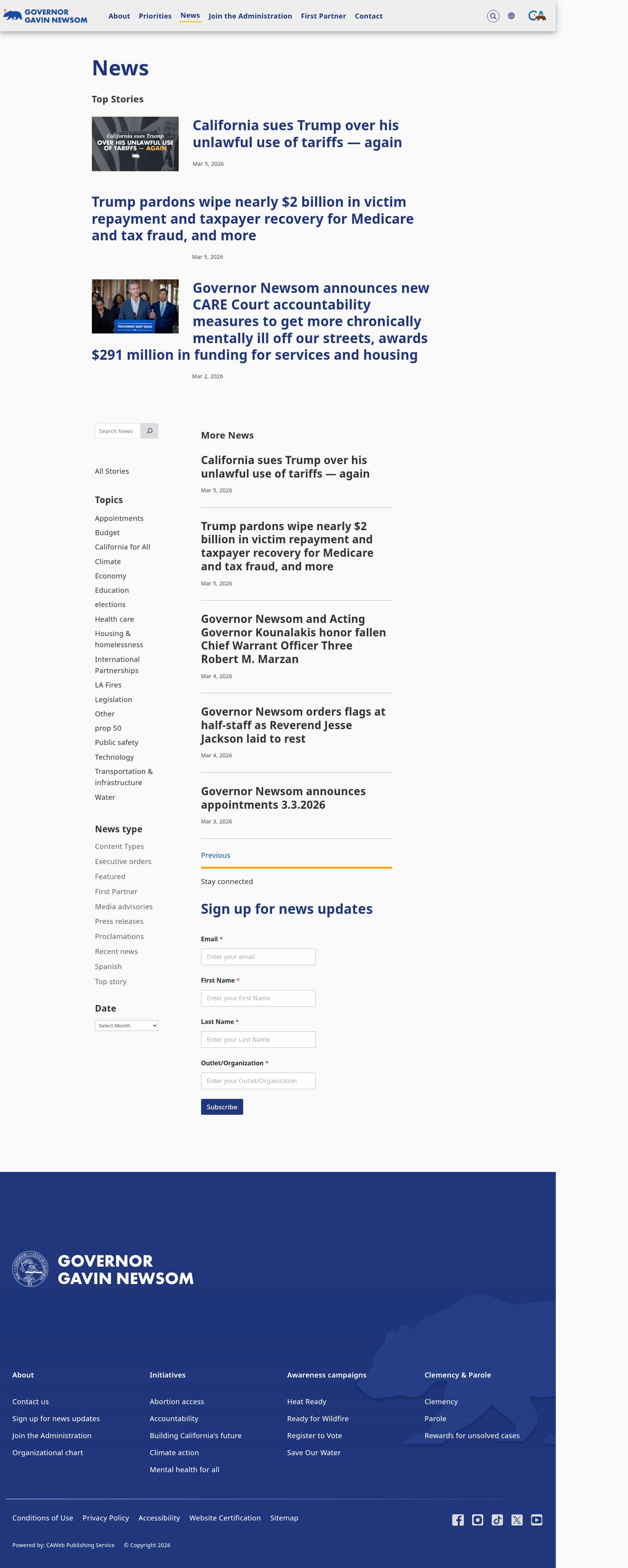 Latest website image capture
