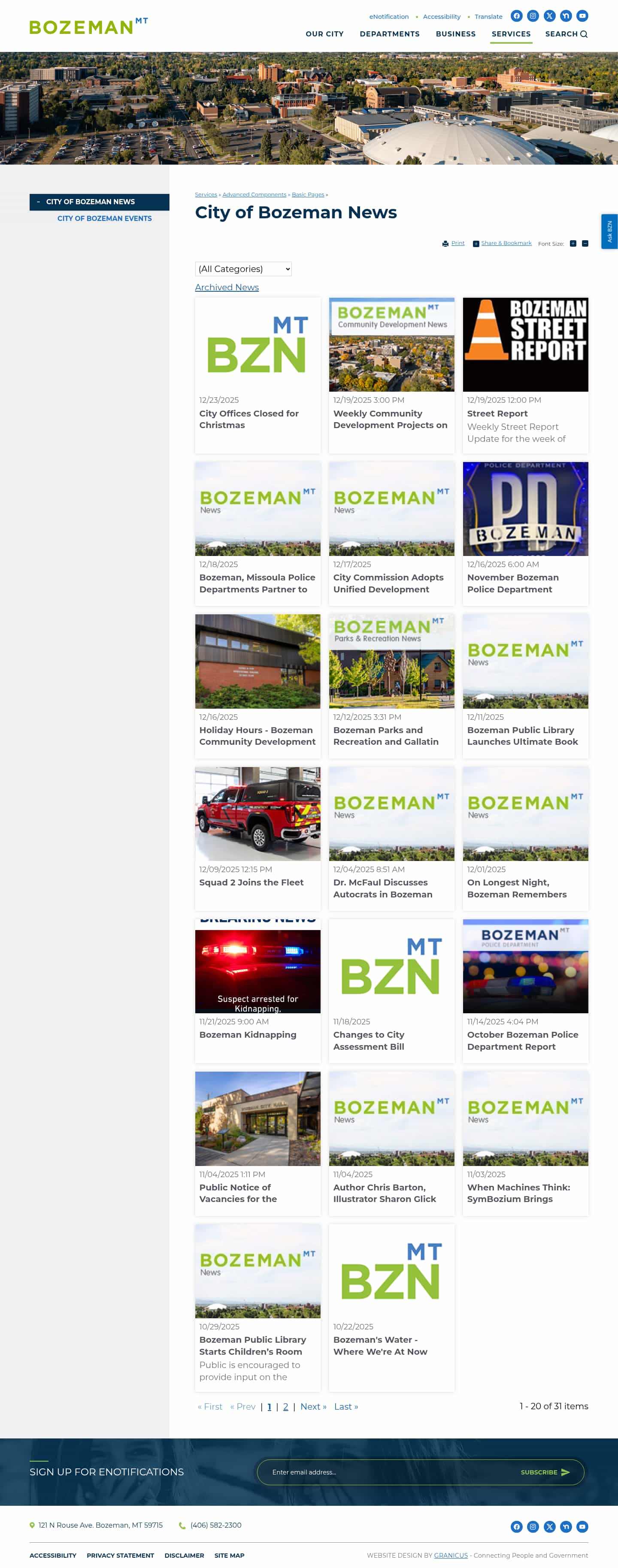 Latest website image capture