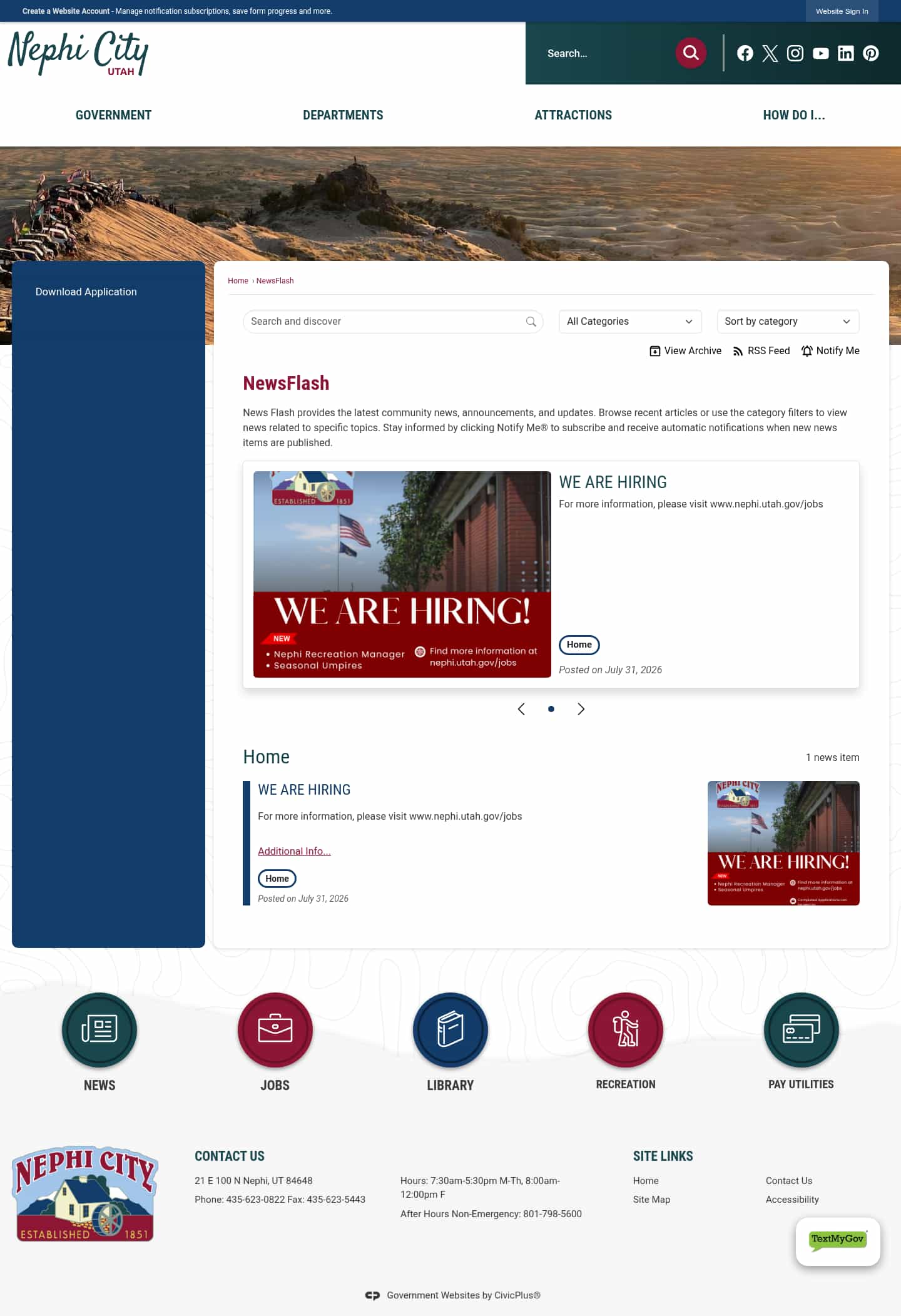 Latest website image capture