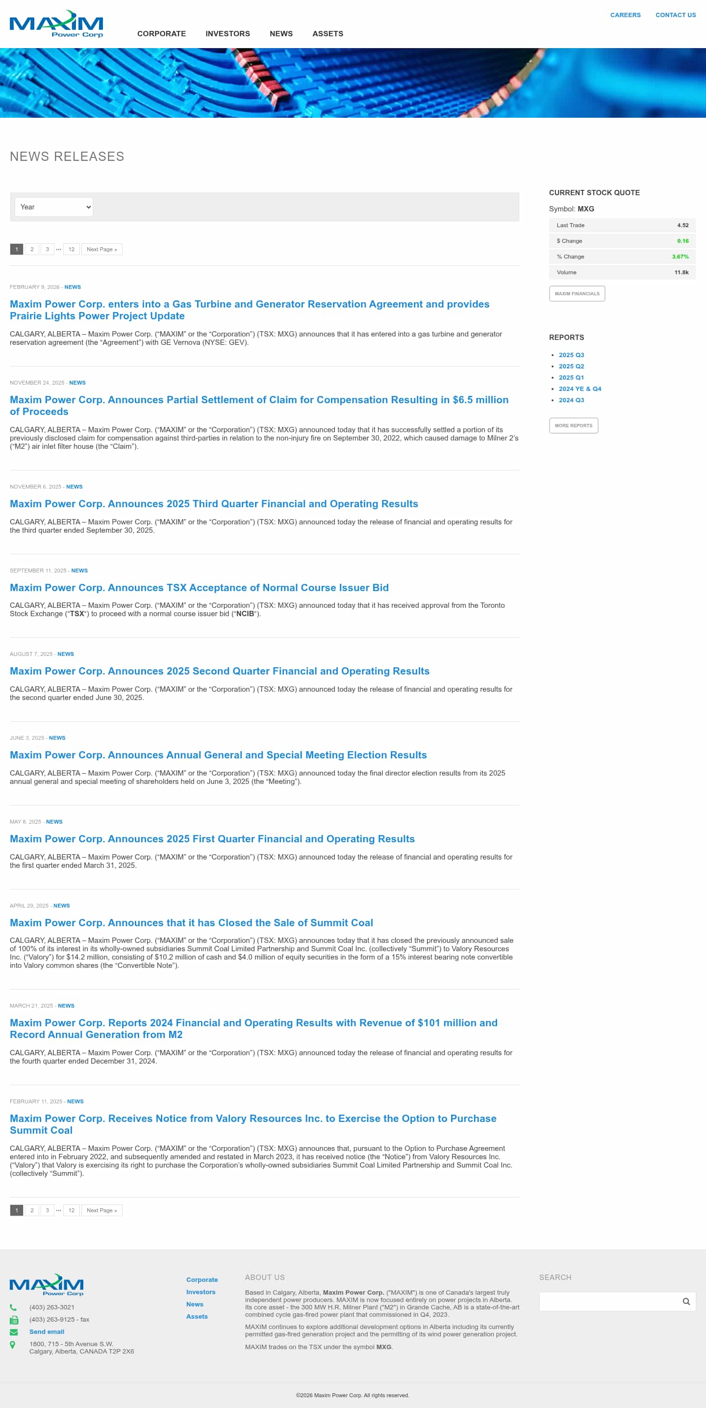 Latest website image capture