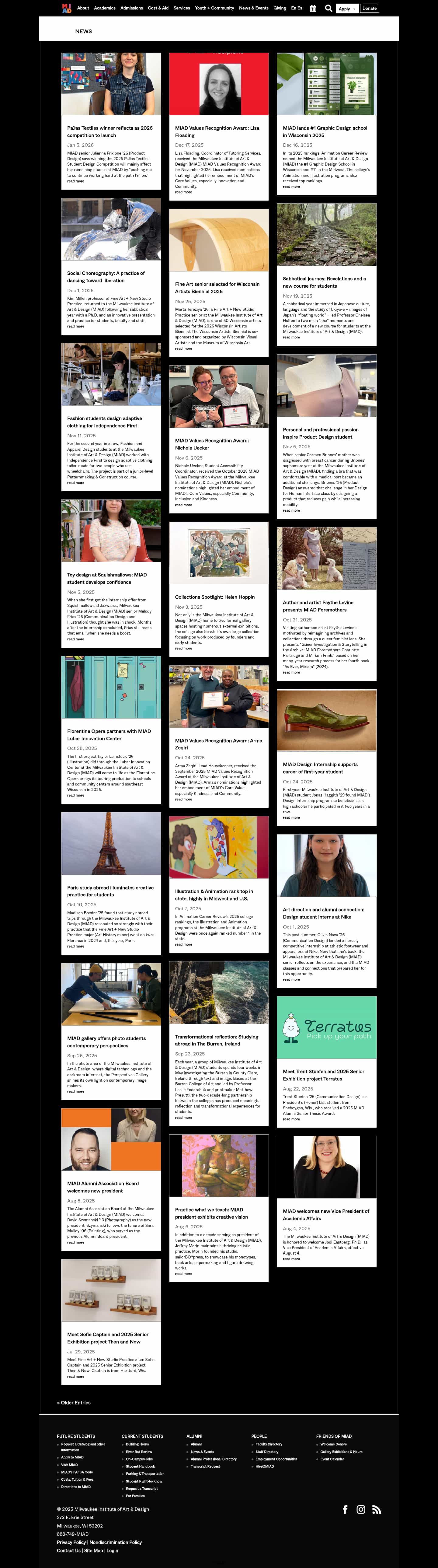 Latest website image capture