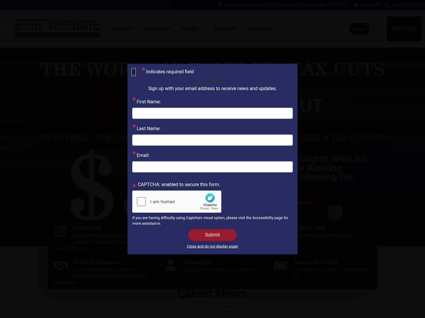 Latest website image capture