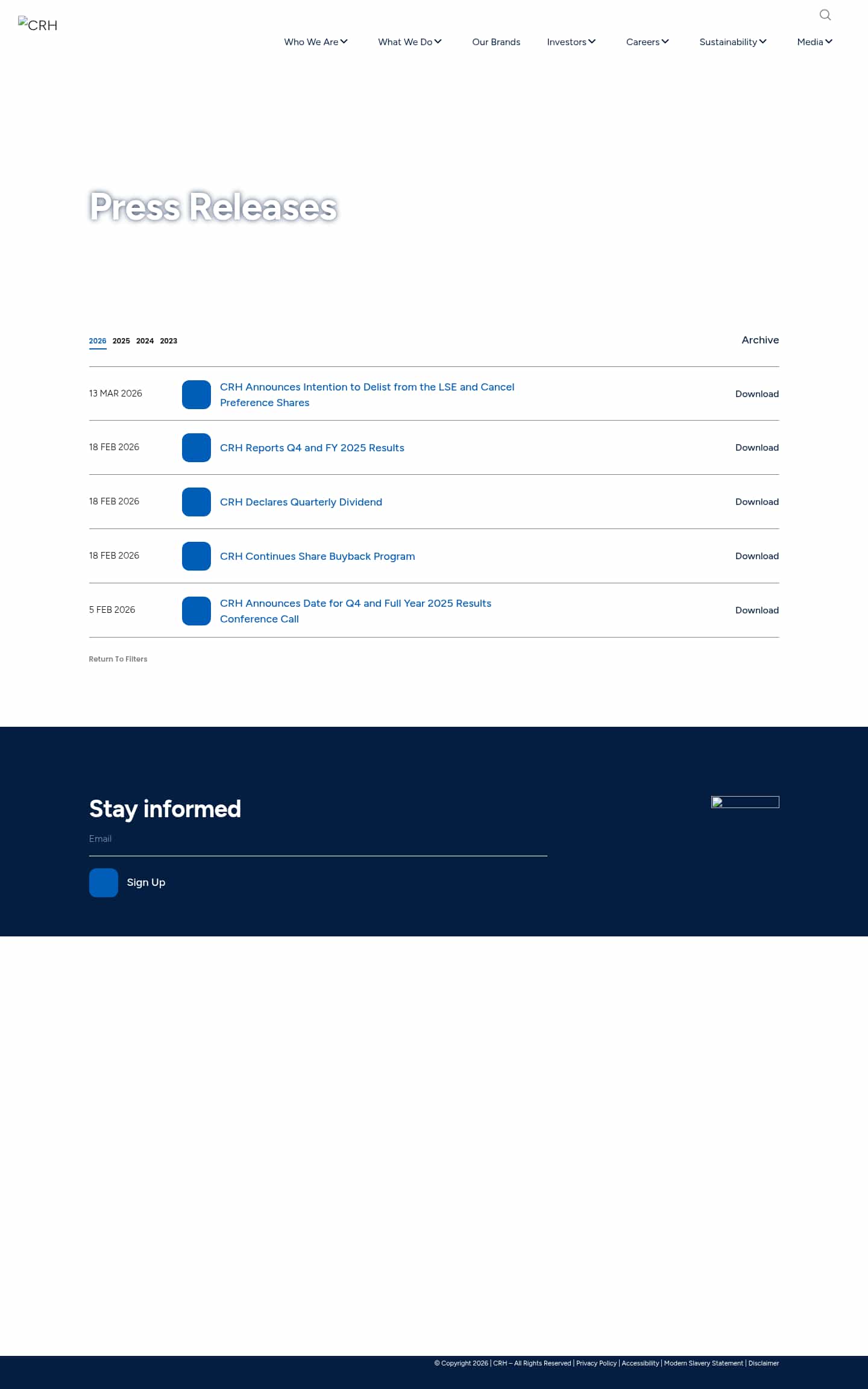 Latest website image capture