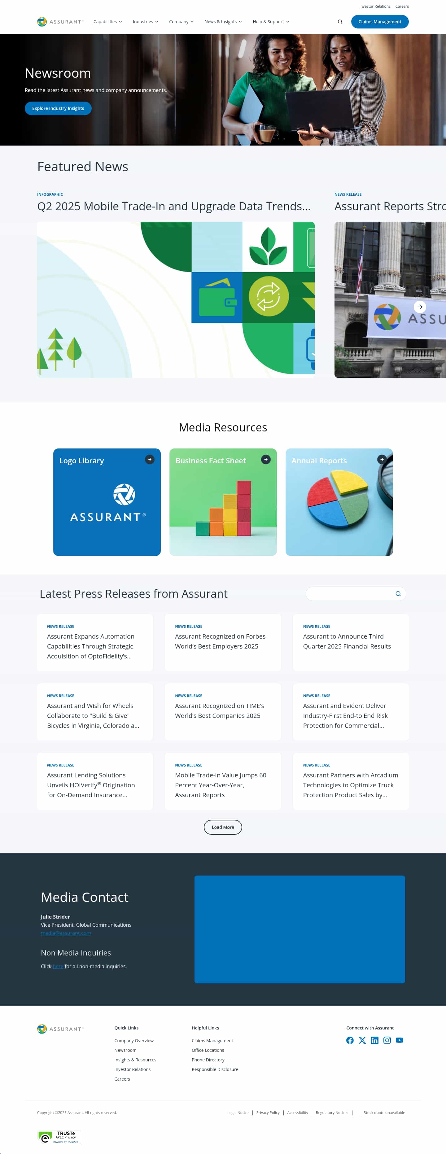 Latest website image capture