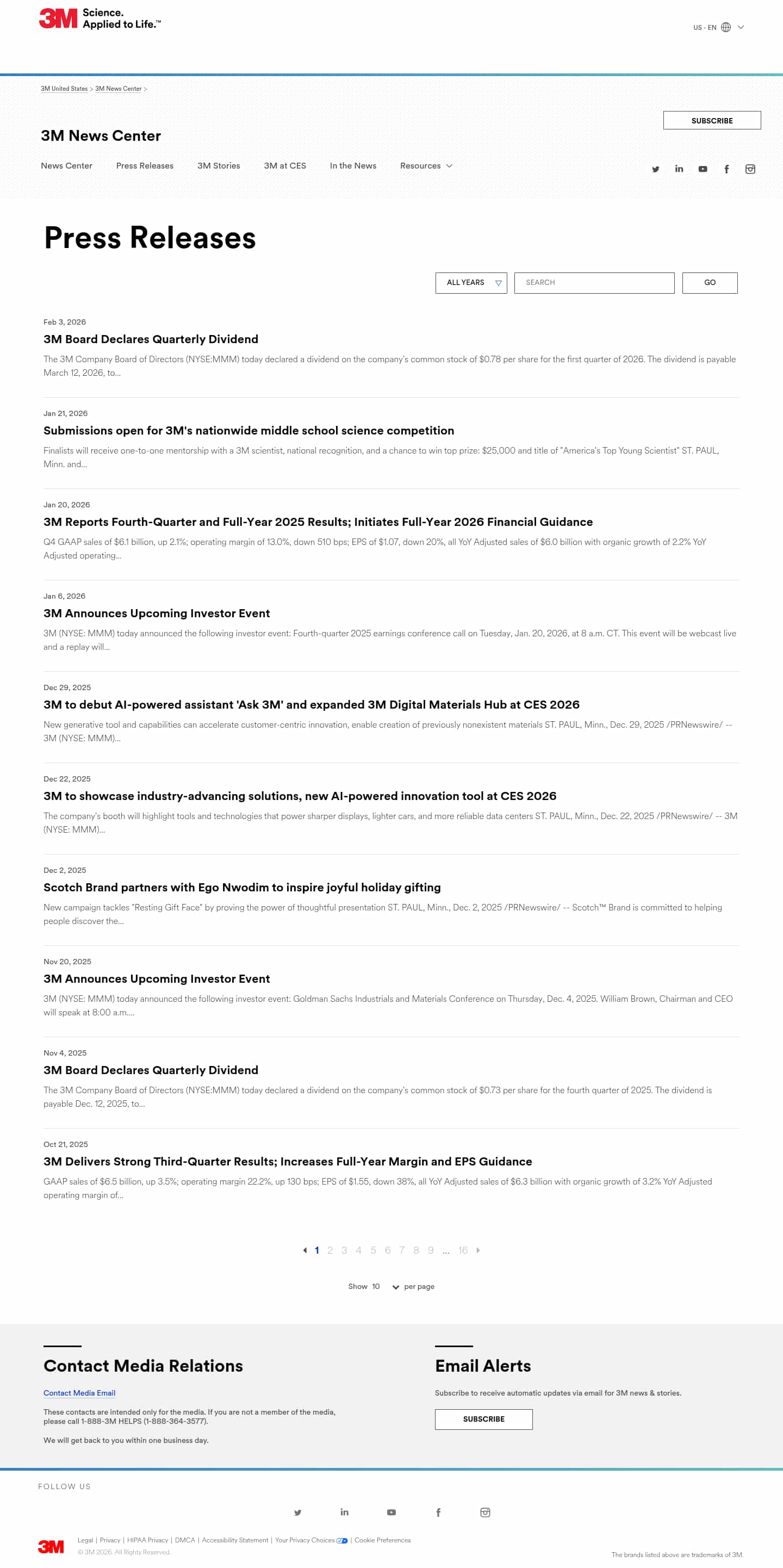 Latest website image capture