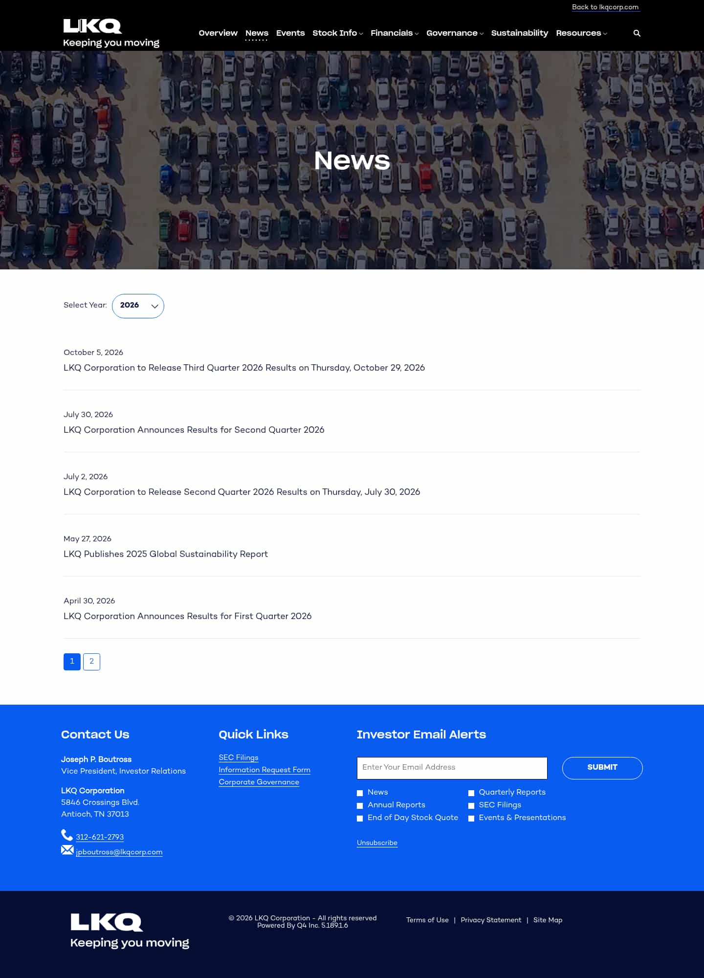 Latest website image capture