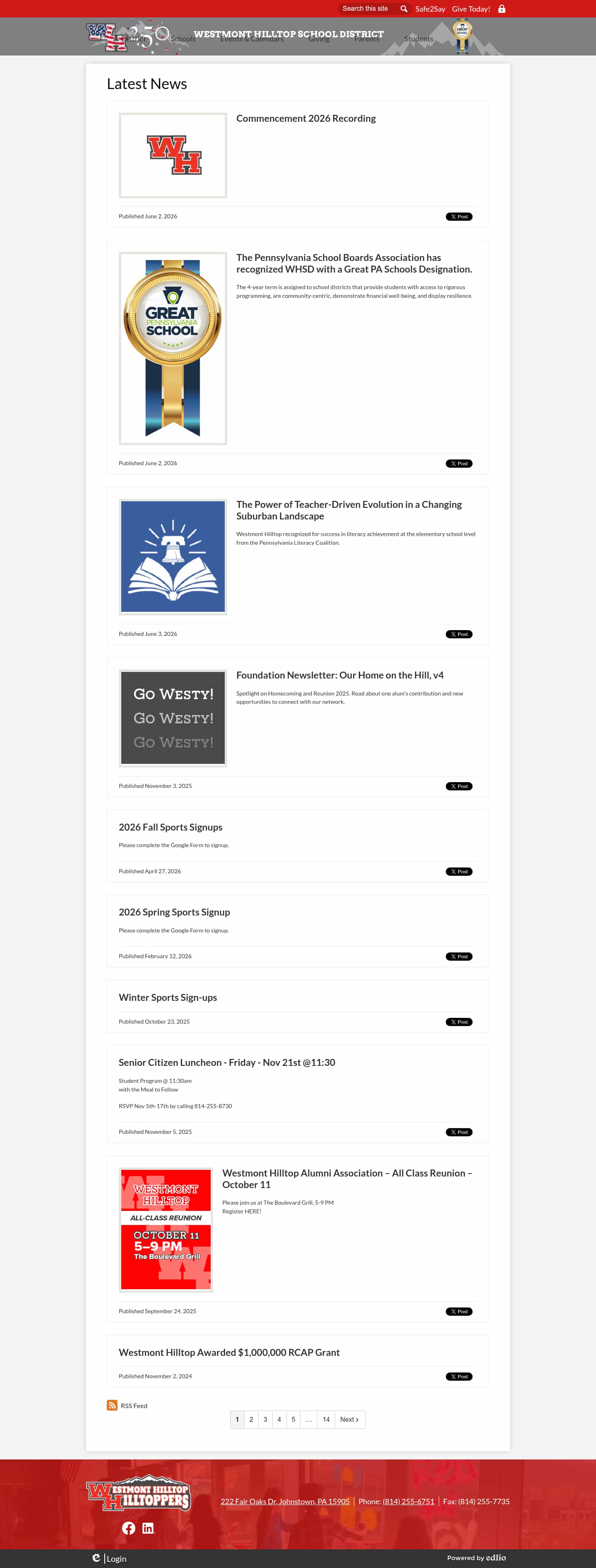 Latest website image capture