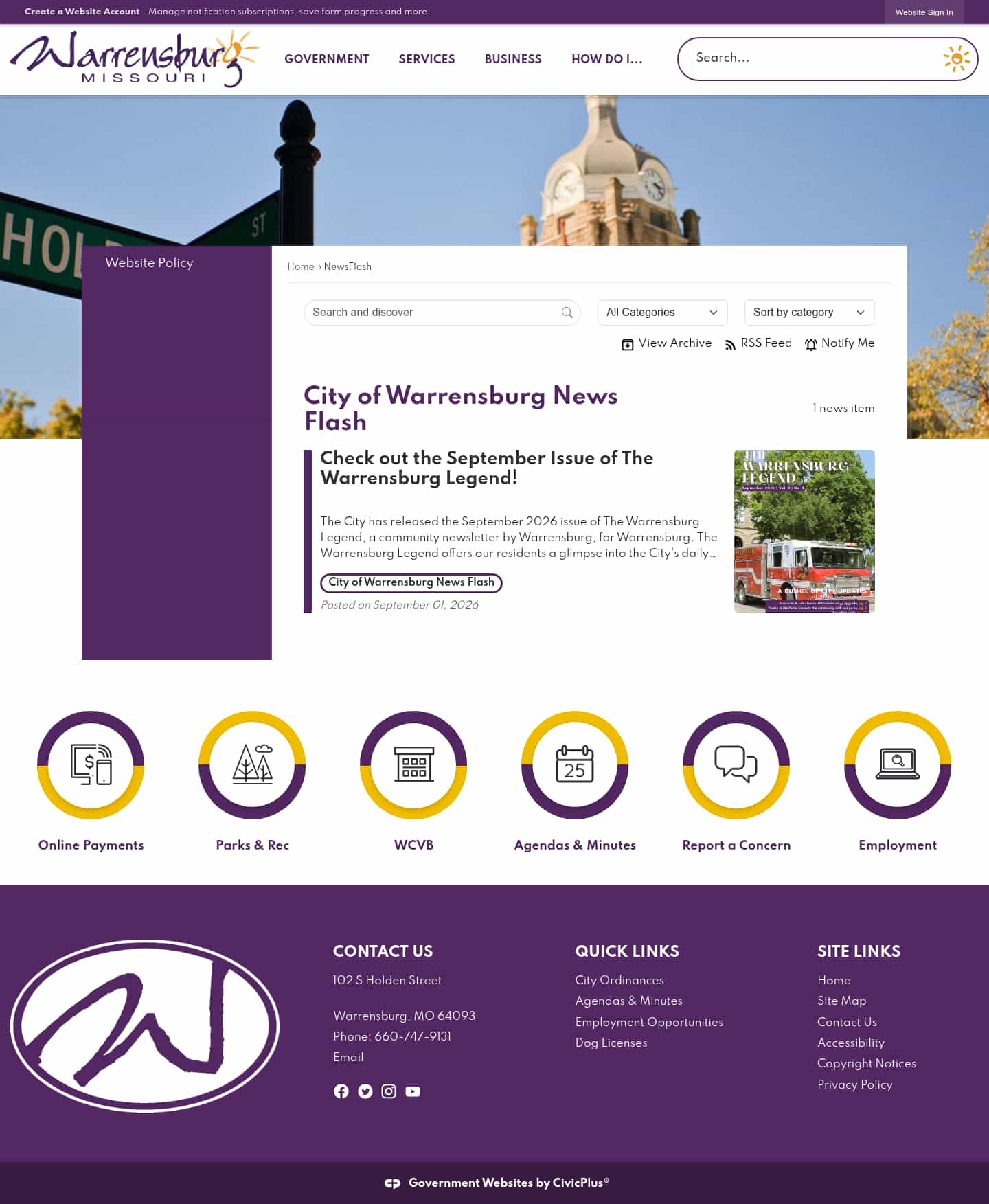 Latest website image capture