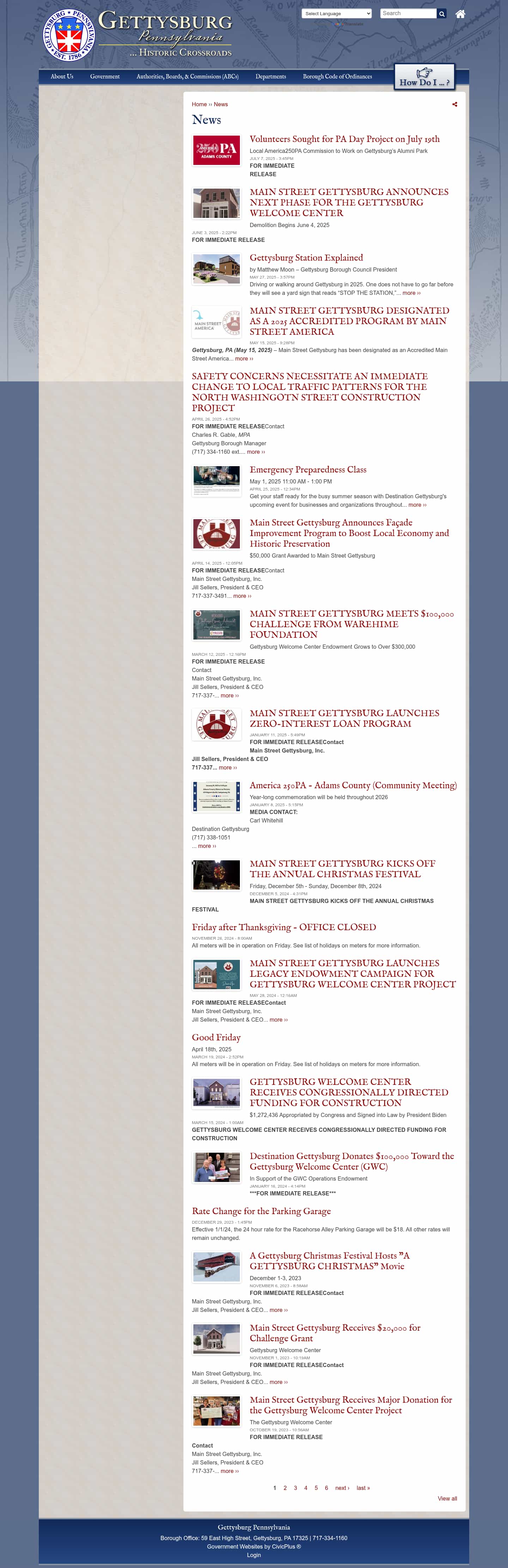 Latest website image capture