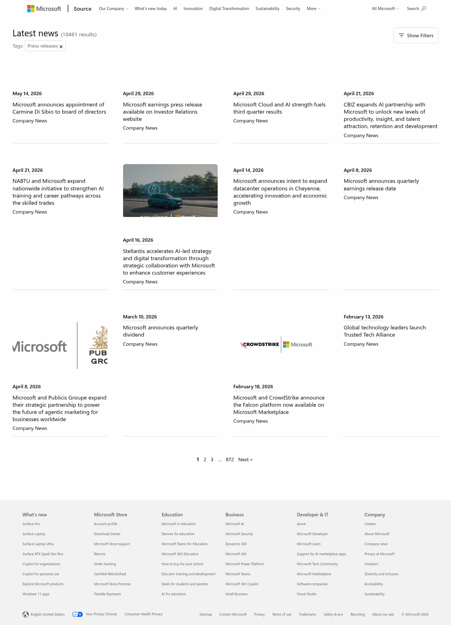 Latest website image capture