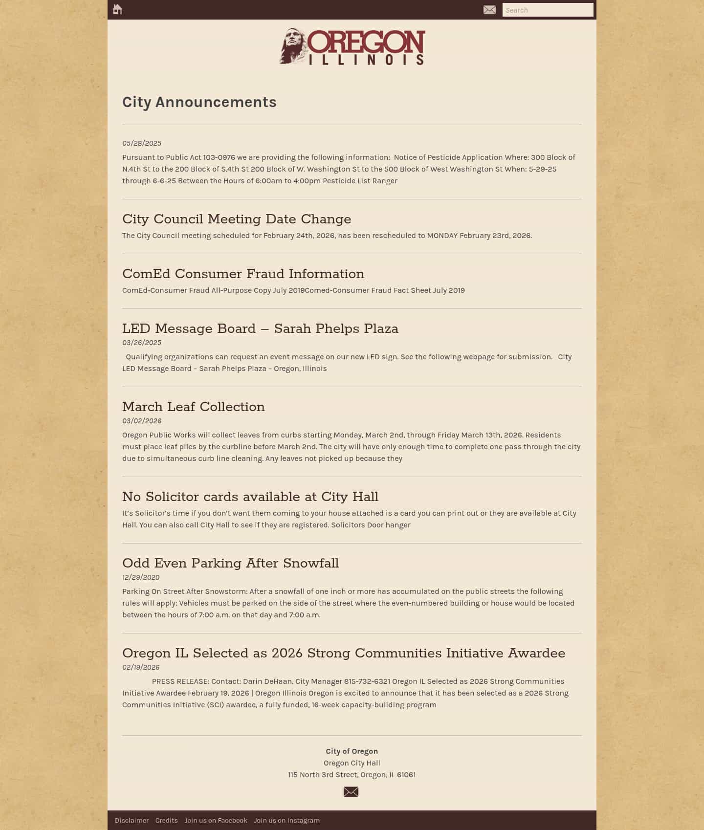 Latest website image capture