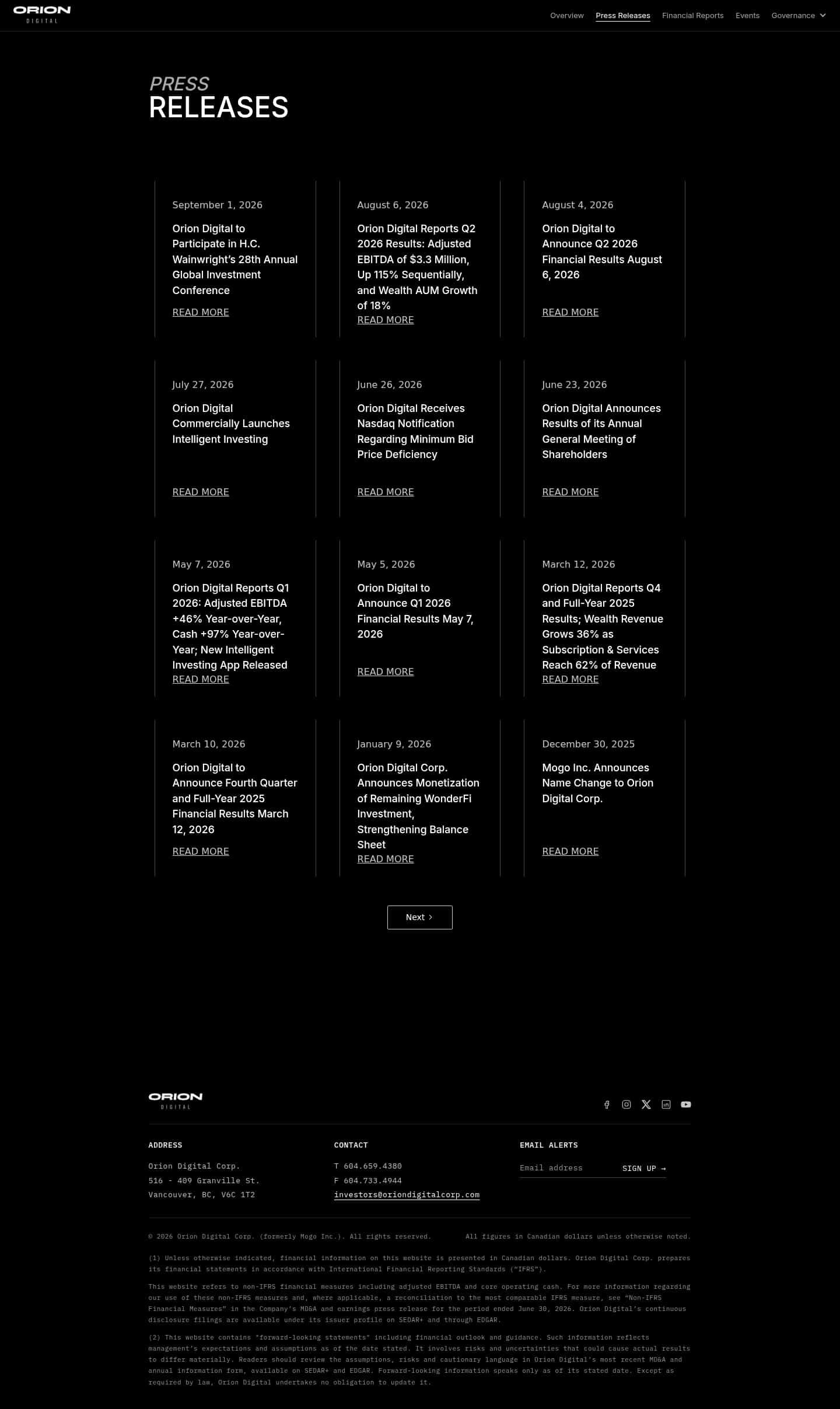 Latest website image capture