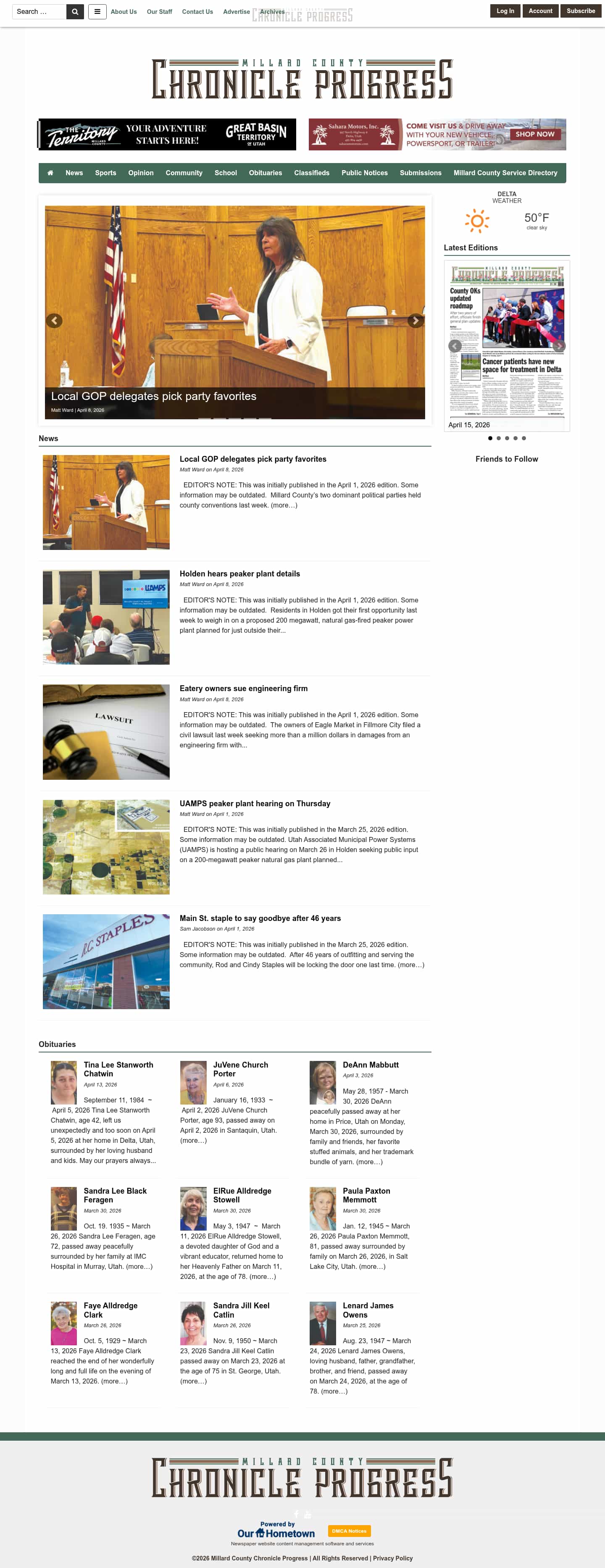 Latest website image capture