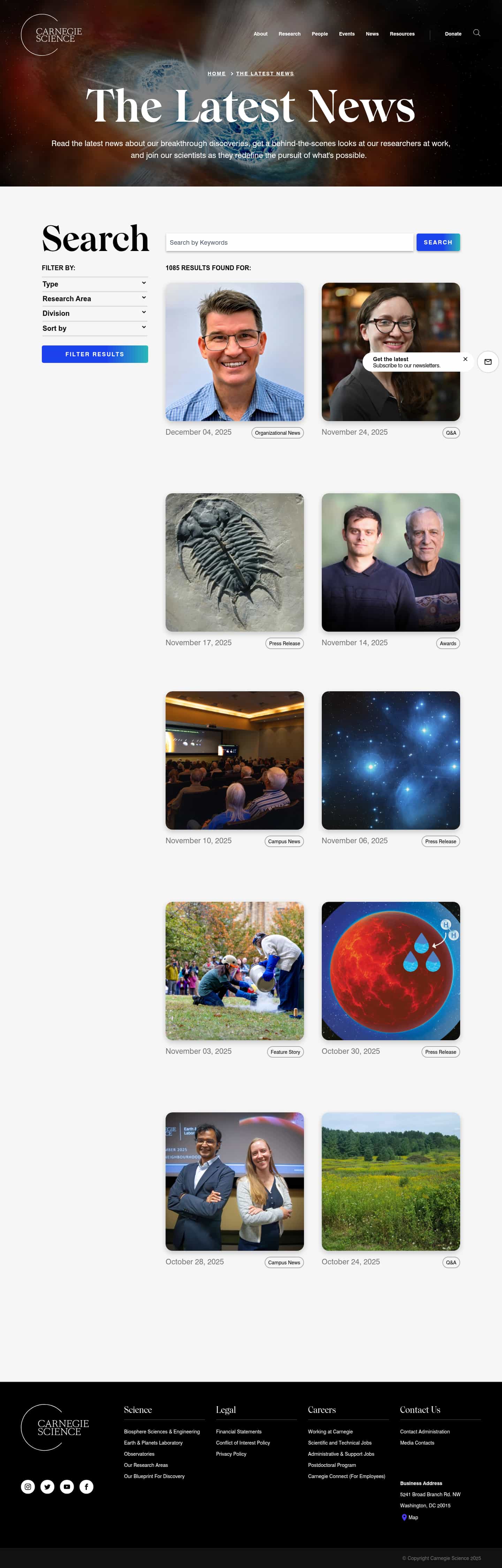 Latest website image capture