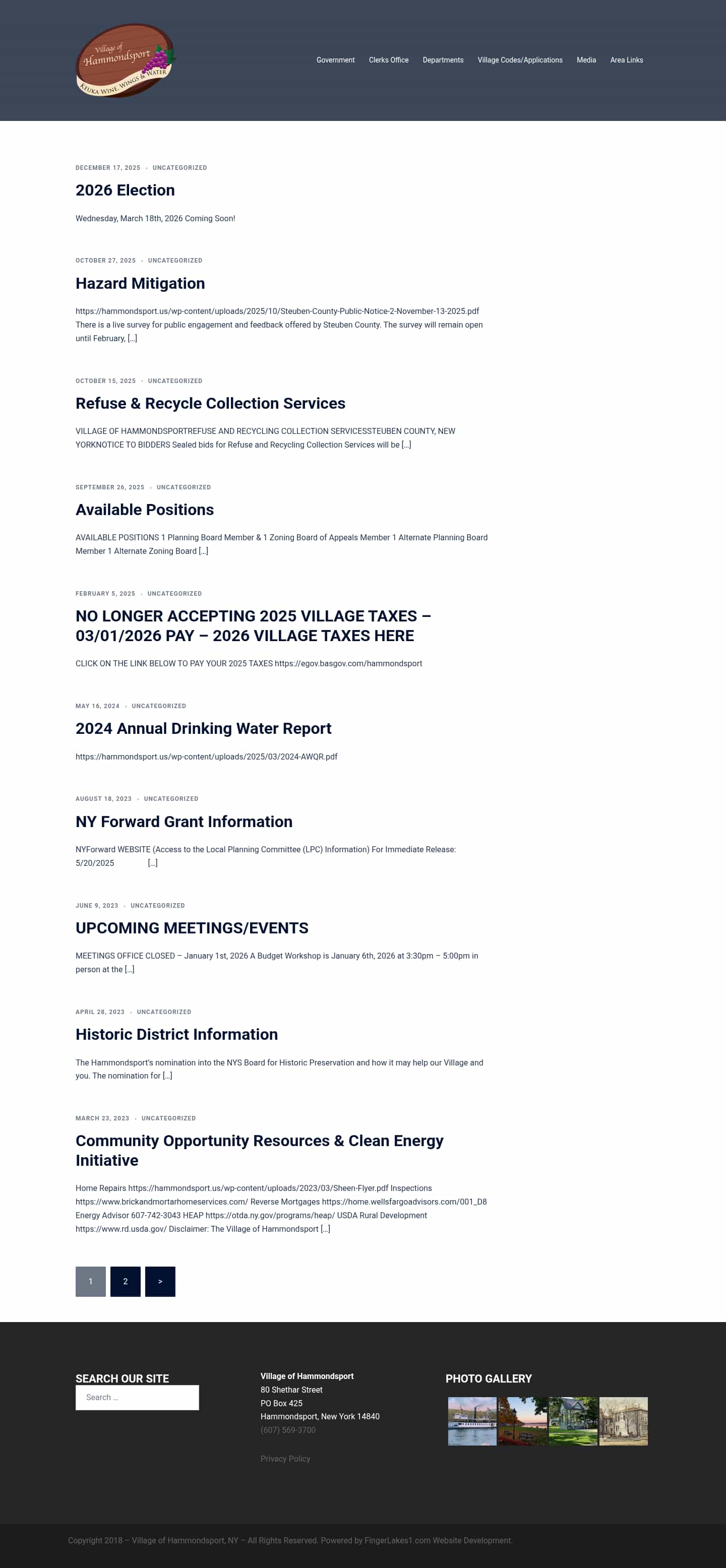 Latest website image capture