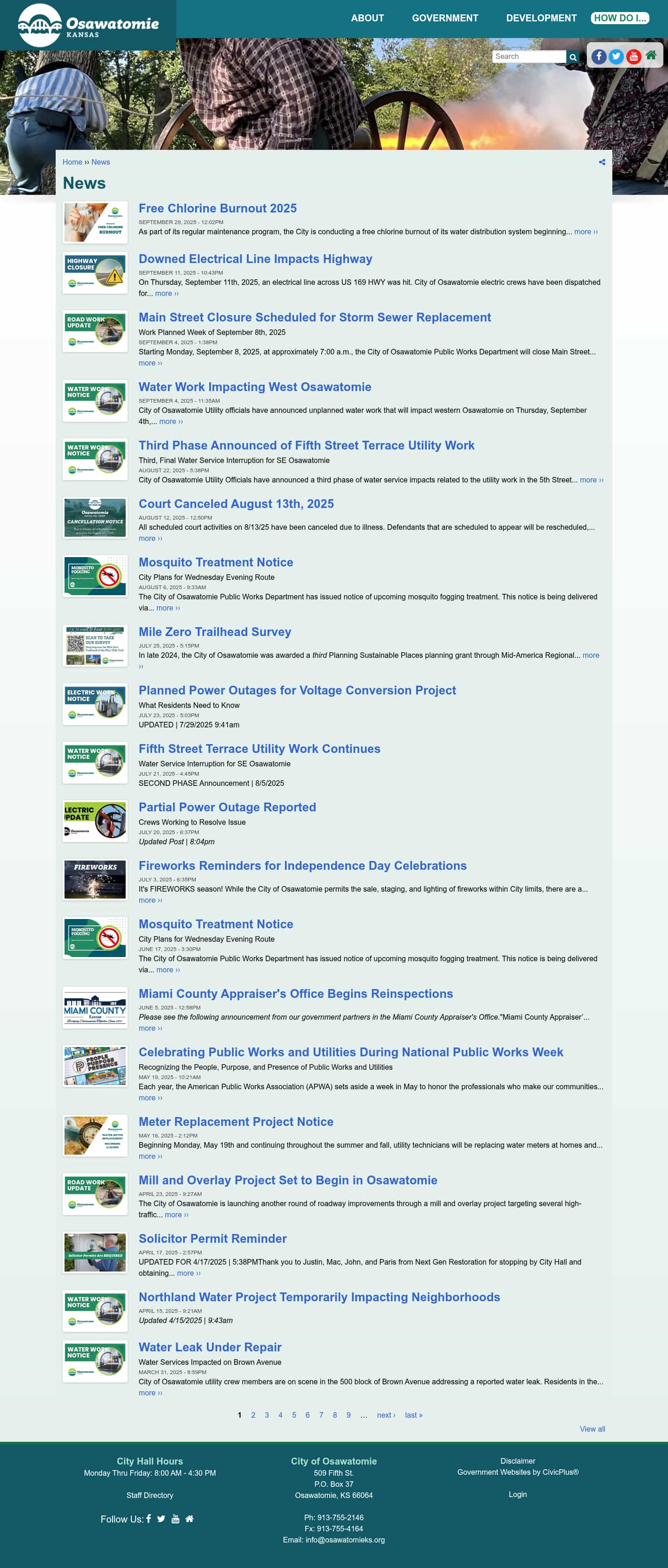Latest website image capture