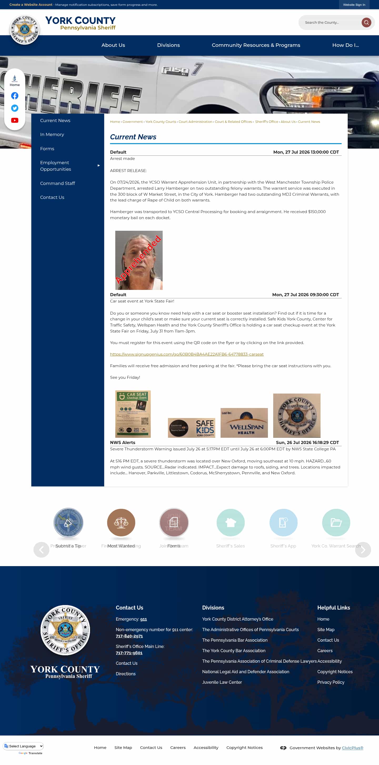 Latest website image capture