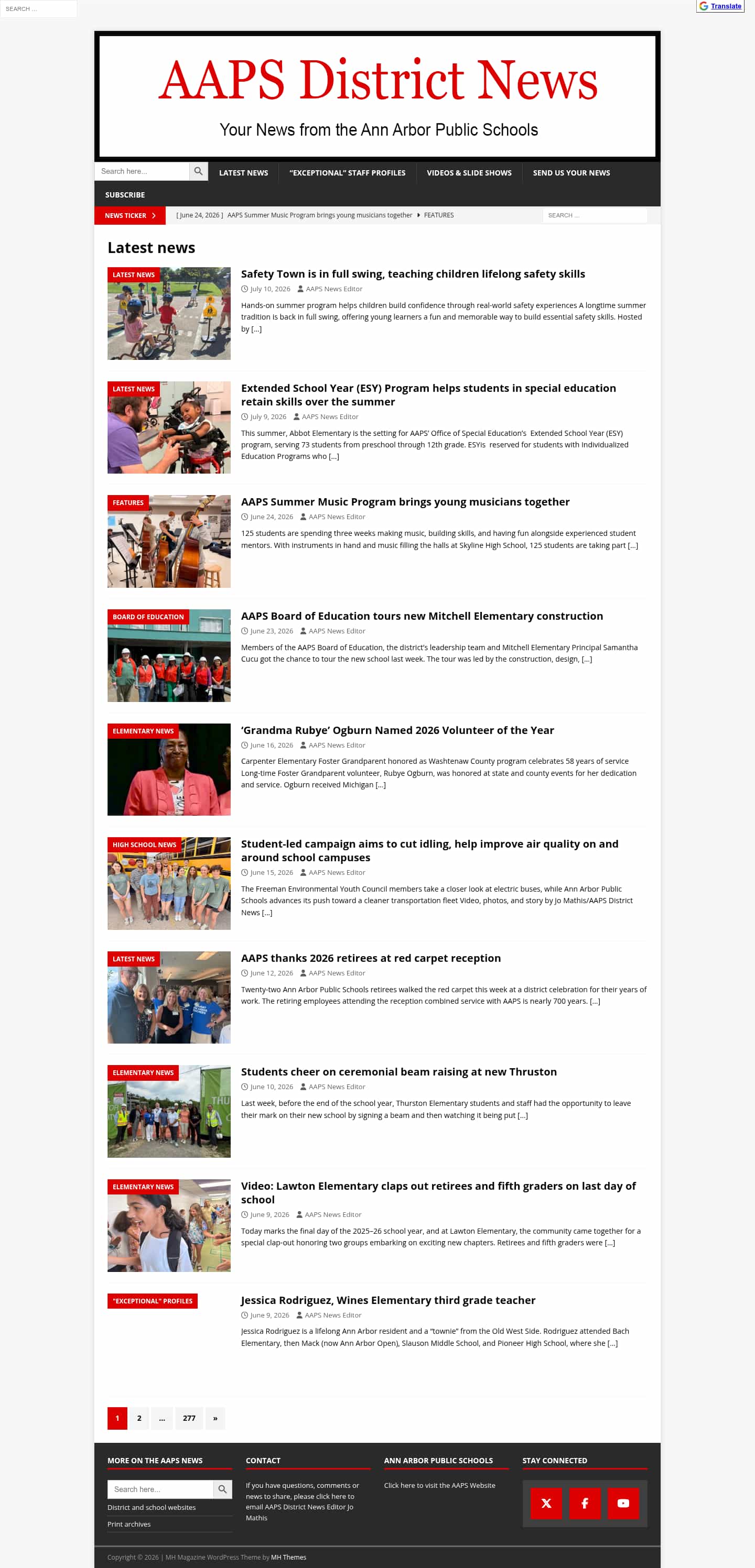 Latest website image capture