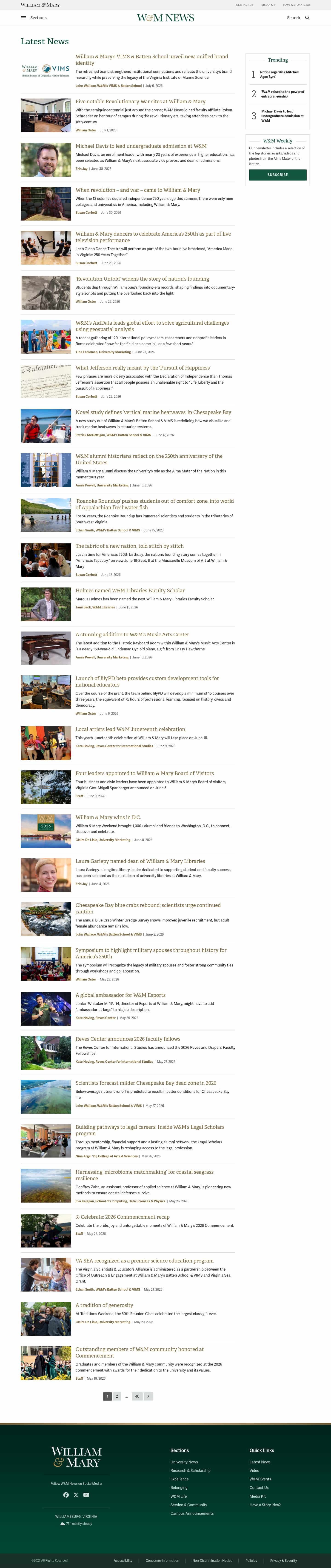 Latest website image capture