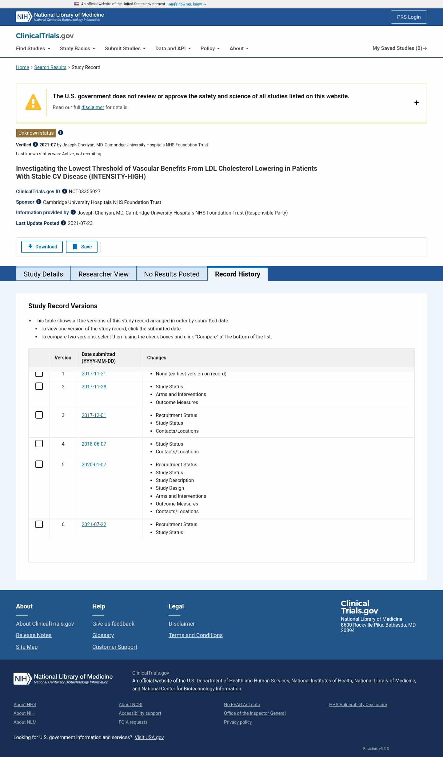 Latest website image capture