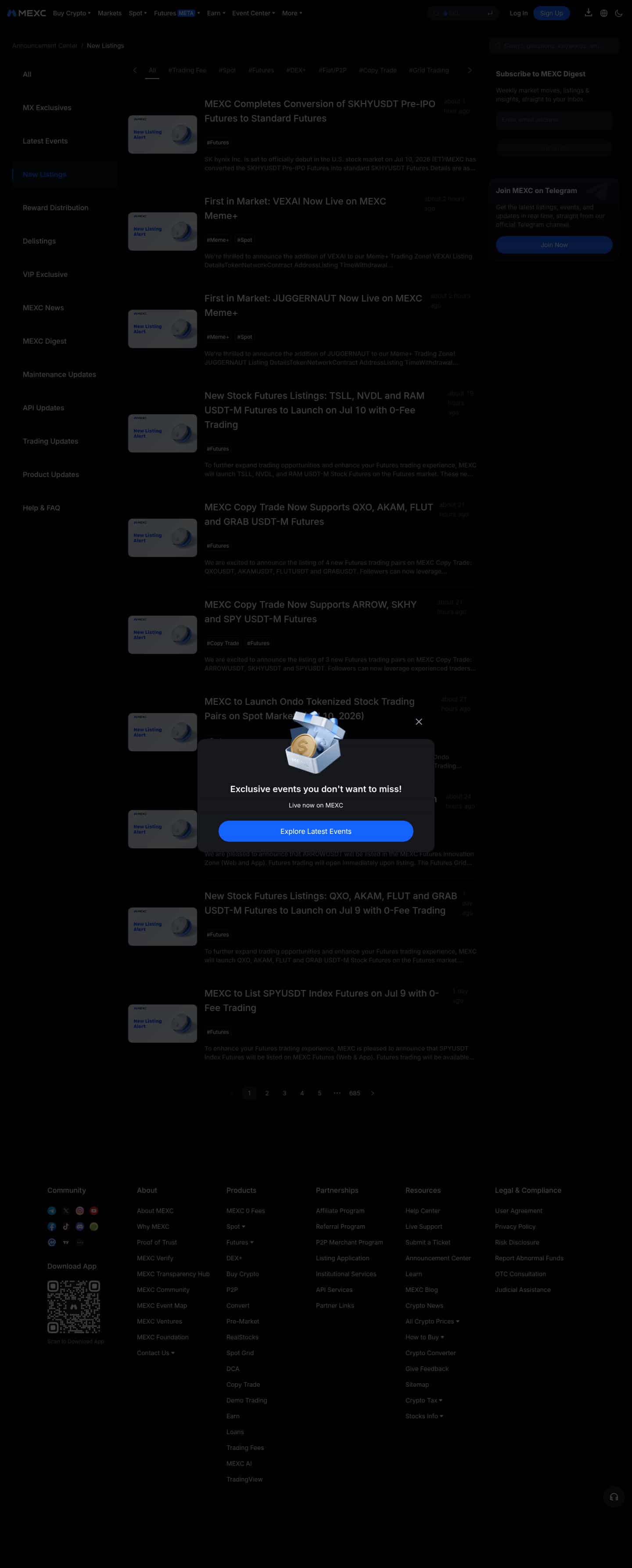 Latest website image capture