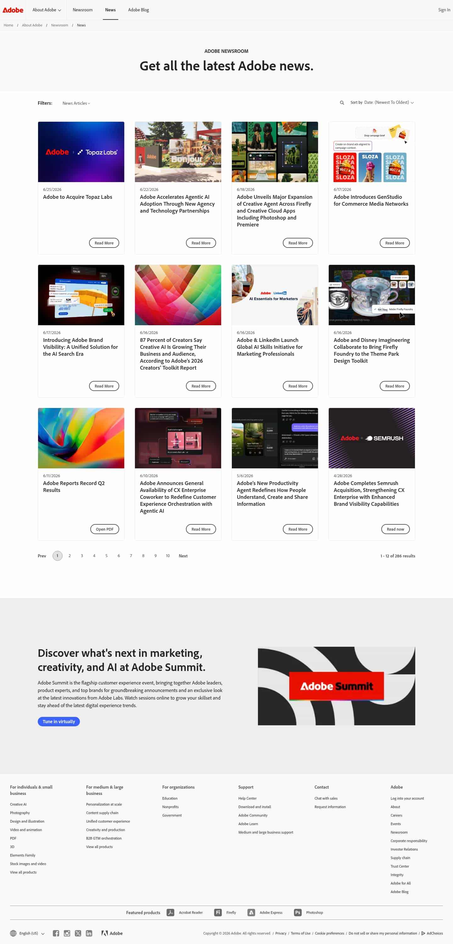 Latest website image capture