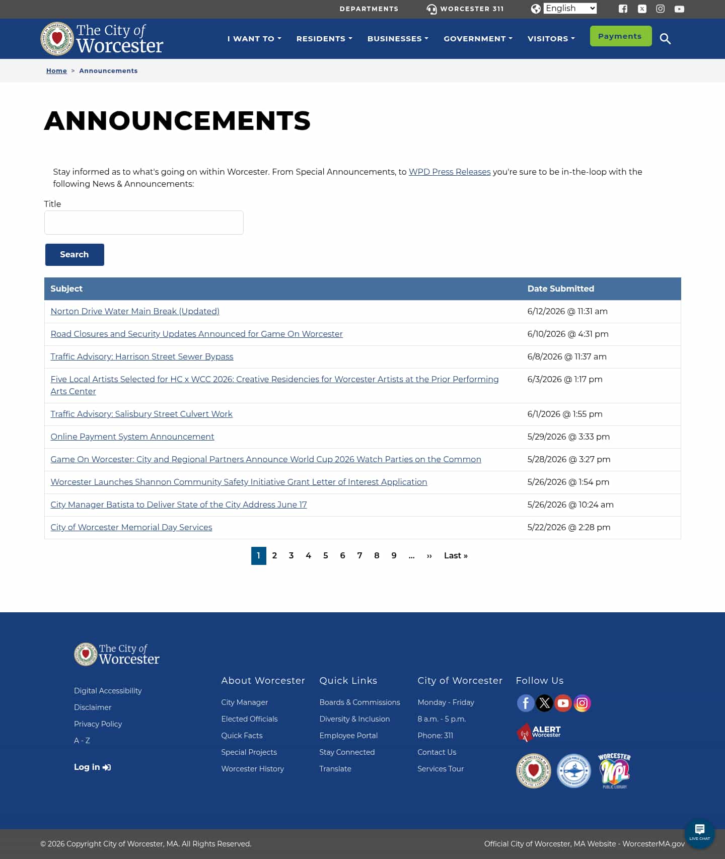 Latest website image capture
