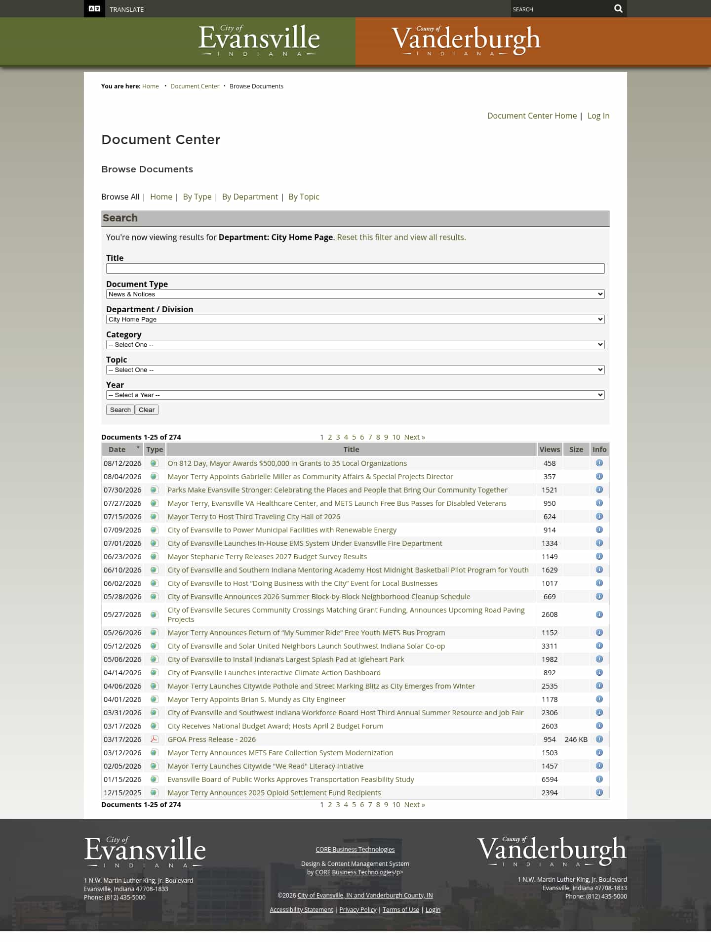 Latest website image capture