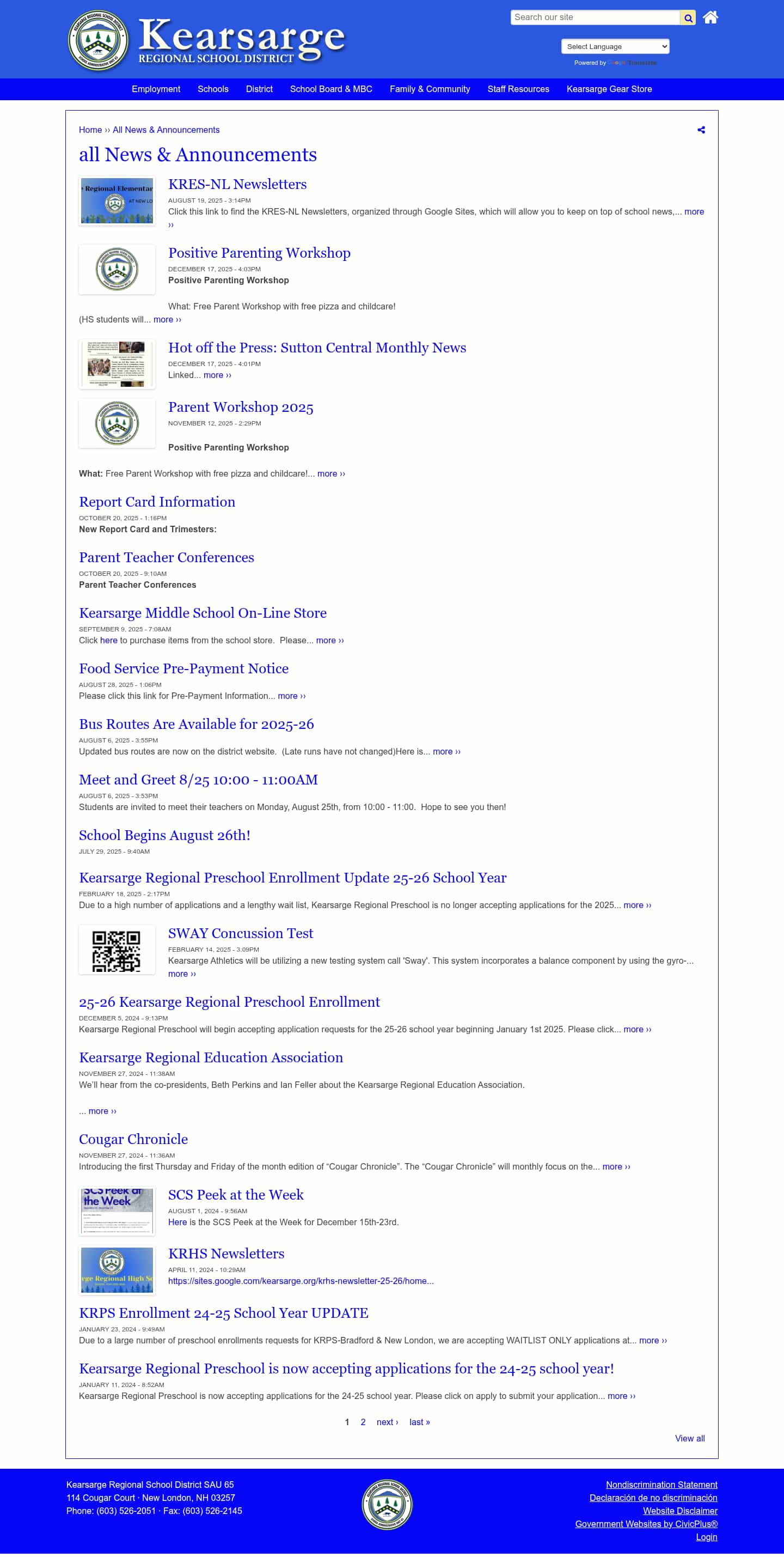 Latest website image capture