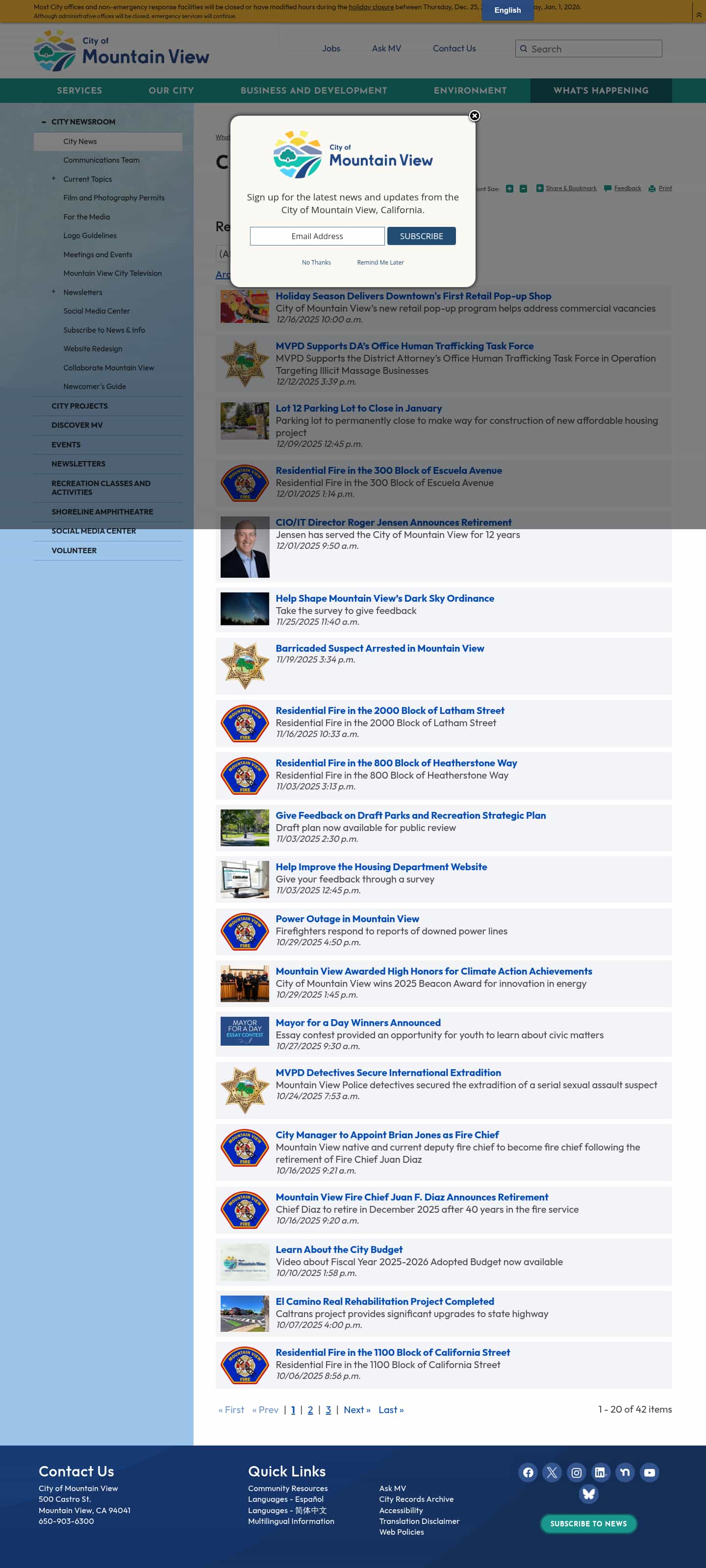 Latest website image capture