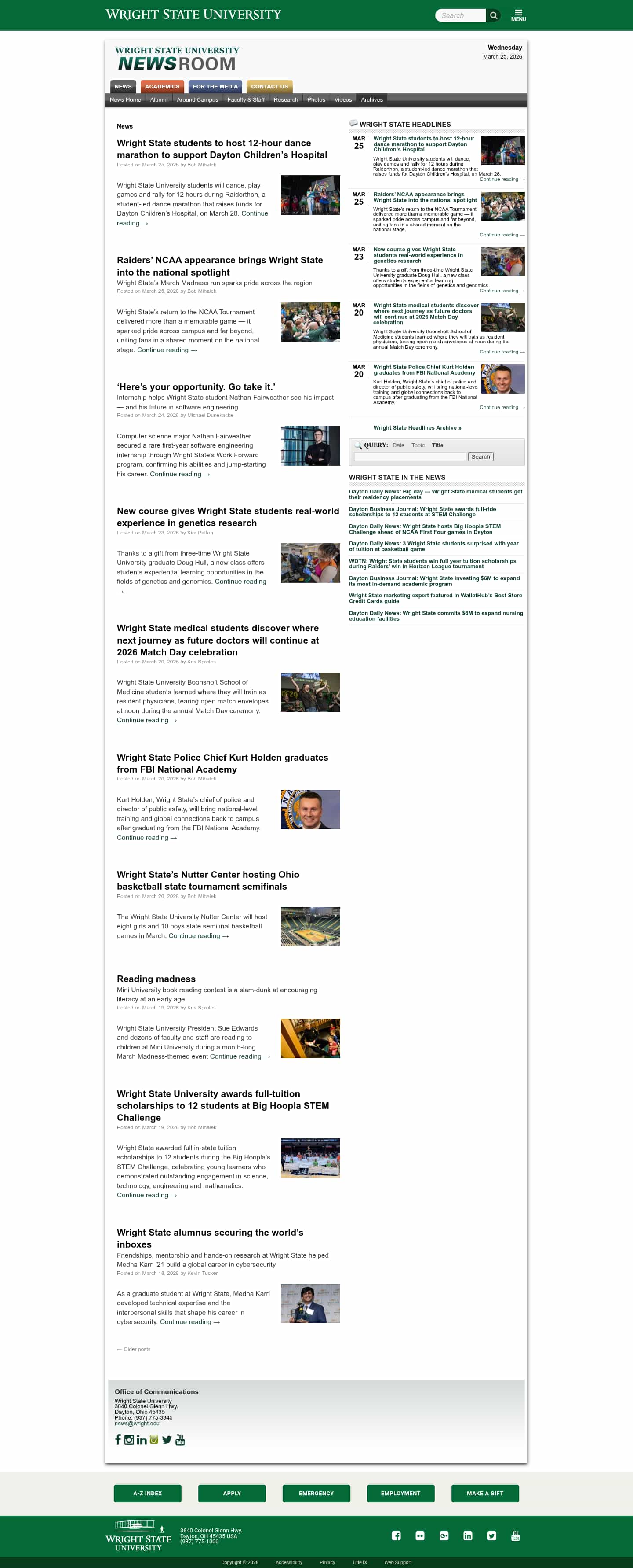 Latest website image capture