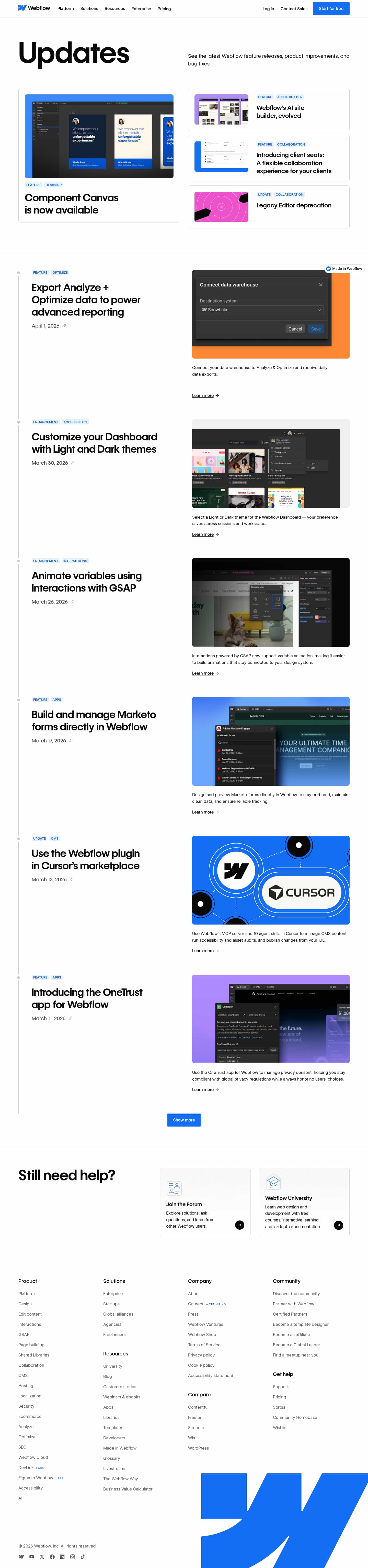 Latest website image capture