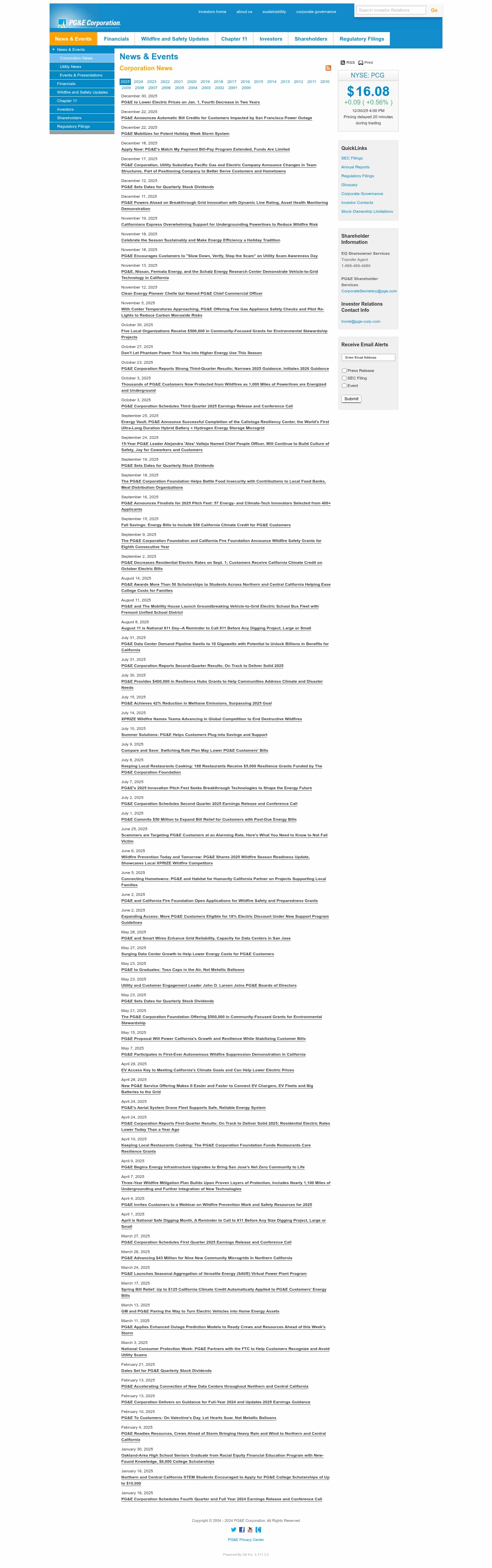 Latest website image capture