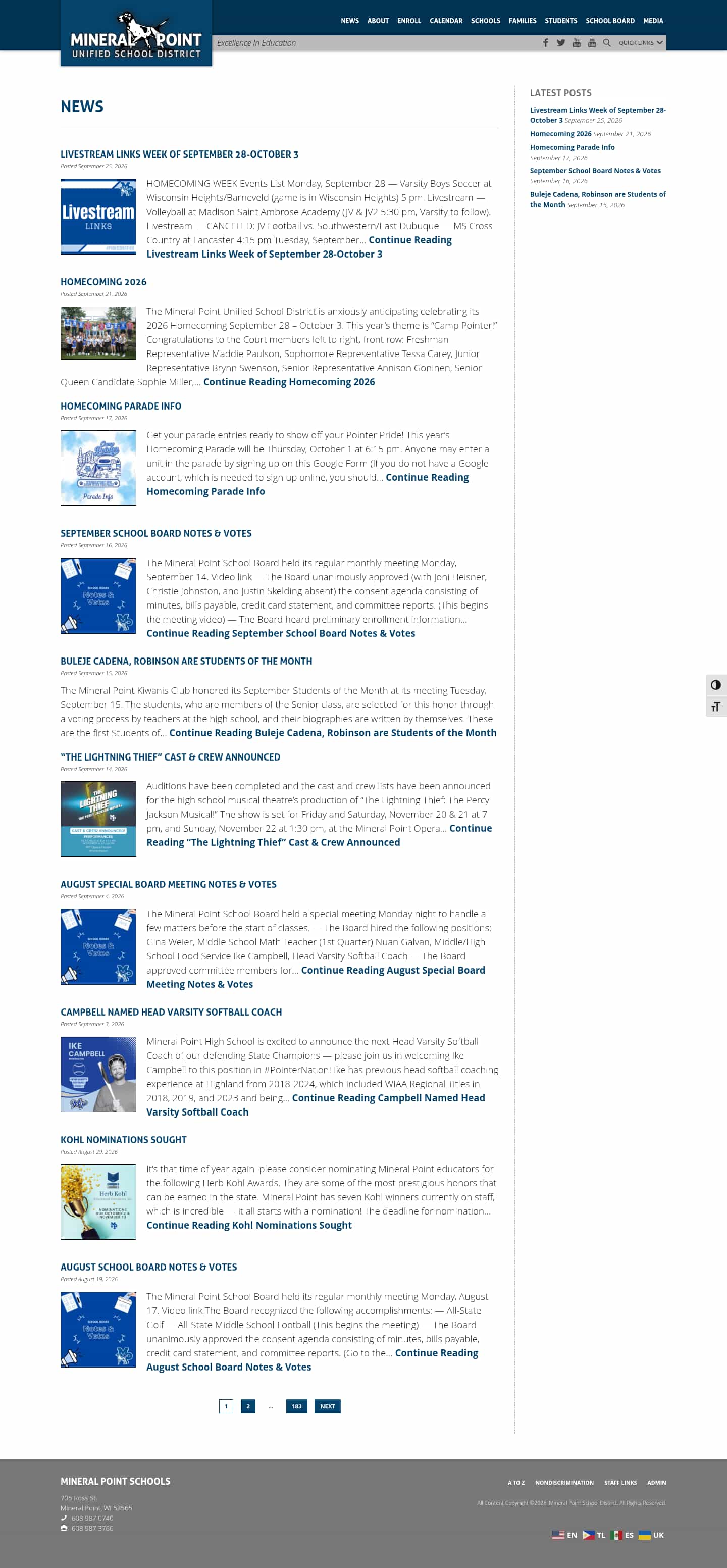 Latest website image capture